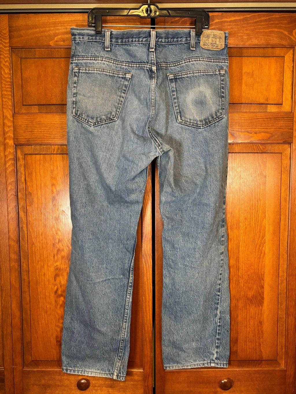 JCPenney JCPenney Jeans Straight Leg Distressed 38x32 Blue Size US 40 / EU 56 - 10 Thumbnail