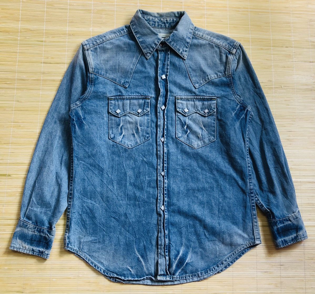 If Six Was Nine × Japanese Brand Japanese Vintage Burning Violet western pearl snap button up Size US M / EU 48-50 / 2 - 1 Thumbnail