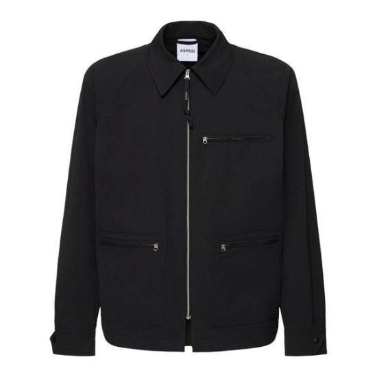 Aspesi ASPESI Men Jacket I520 L045 10241 Black Size US XL / EU 56 / 4 - 1 Thumbnail