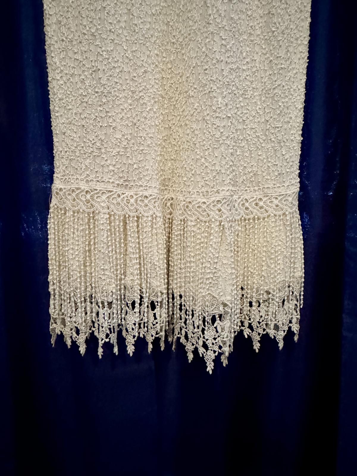 Designer Vintage Lace Dress with Intricate Embroidery by Phun Shirts Size XL / US 12-14 / IT 48-50 - 5 Thumbnail