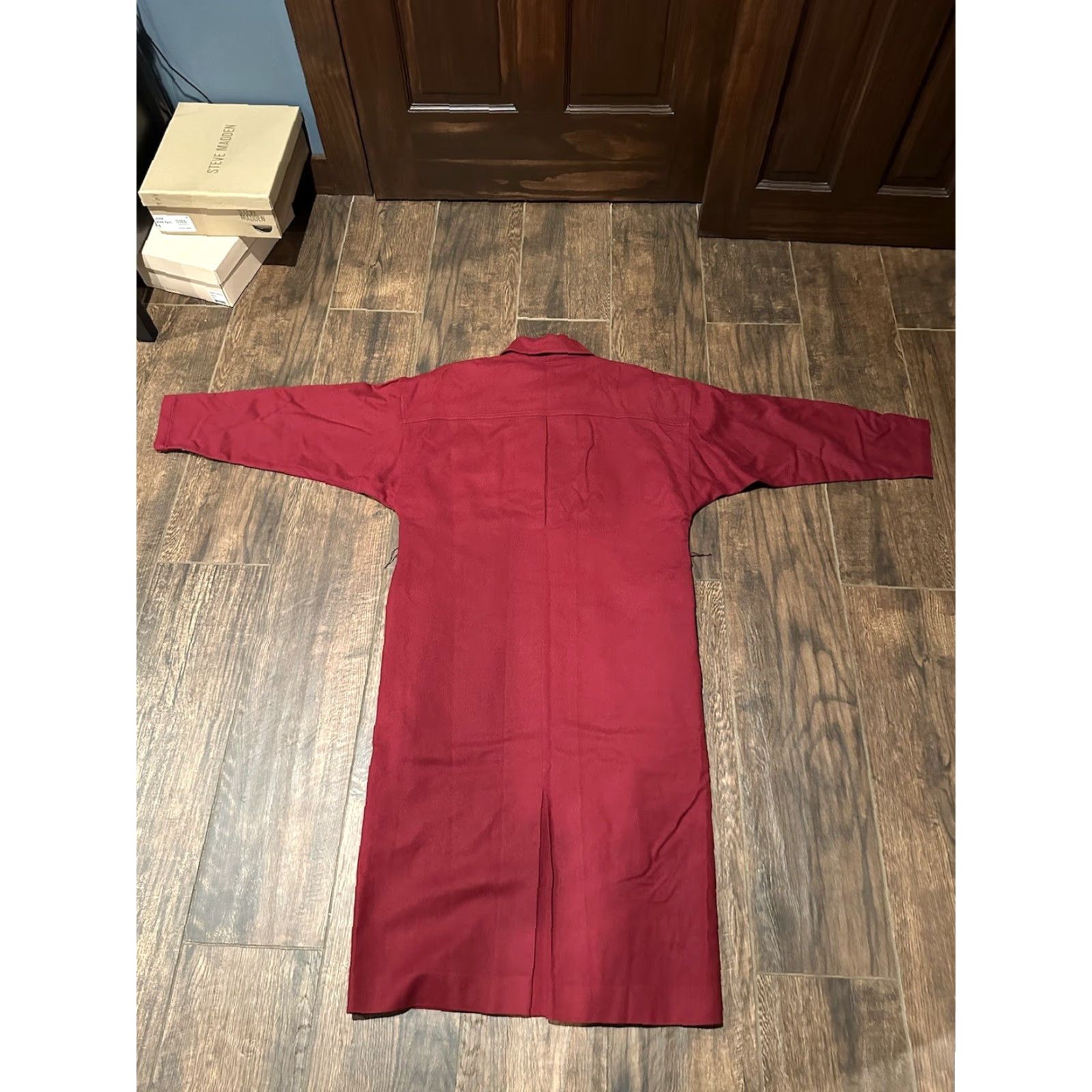 Guy Laroche VINTAGE Guy Laroche Dress Women Red Knee Length 40 France Wool Crew Neck Long Sleeve Fit & Flare Size S / US 4 / IT 40 - 7 Thumbnail