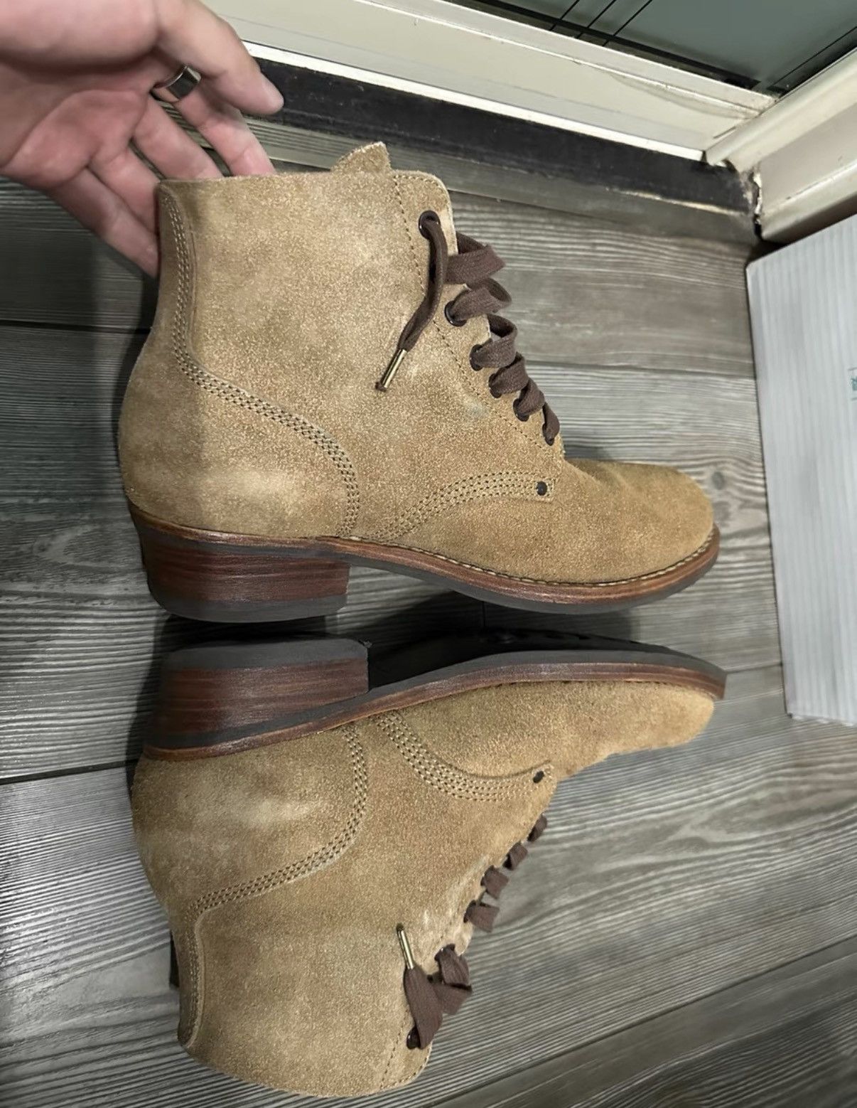 Visvim Visvim MARSHAL BOOTS-FOLK VEG SUEDE – Sand Size US 8 / EU 41 - 6 Thumbnail