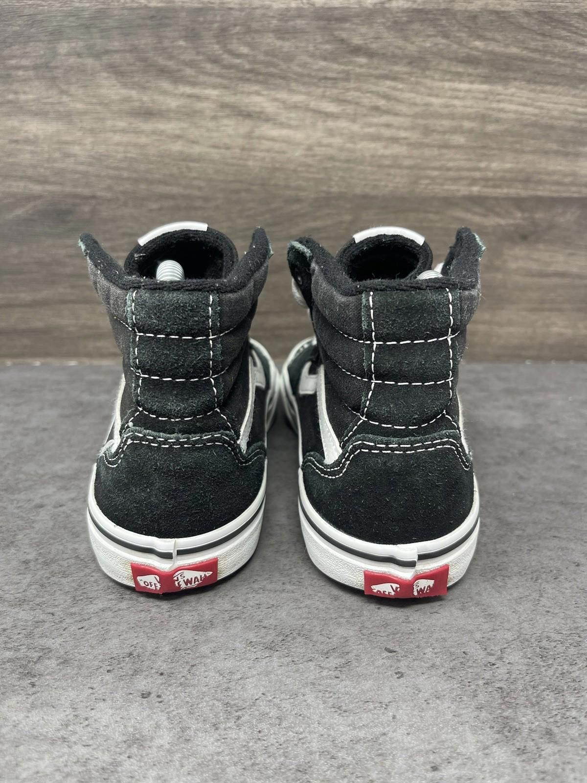 Vans Vans Sk8 Hi Shoes Kids Size 4 Black White Sneakers Size US 5 / EU 37 - 6 Thumbnail