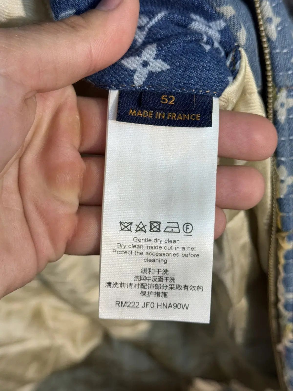 Louis Vuitton Blue Monogram Distressed Floral Workwear Jacket Size US L / EU 52-54 / 3 - 9 Thumbnail