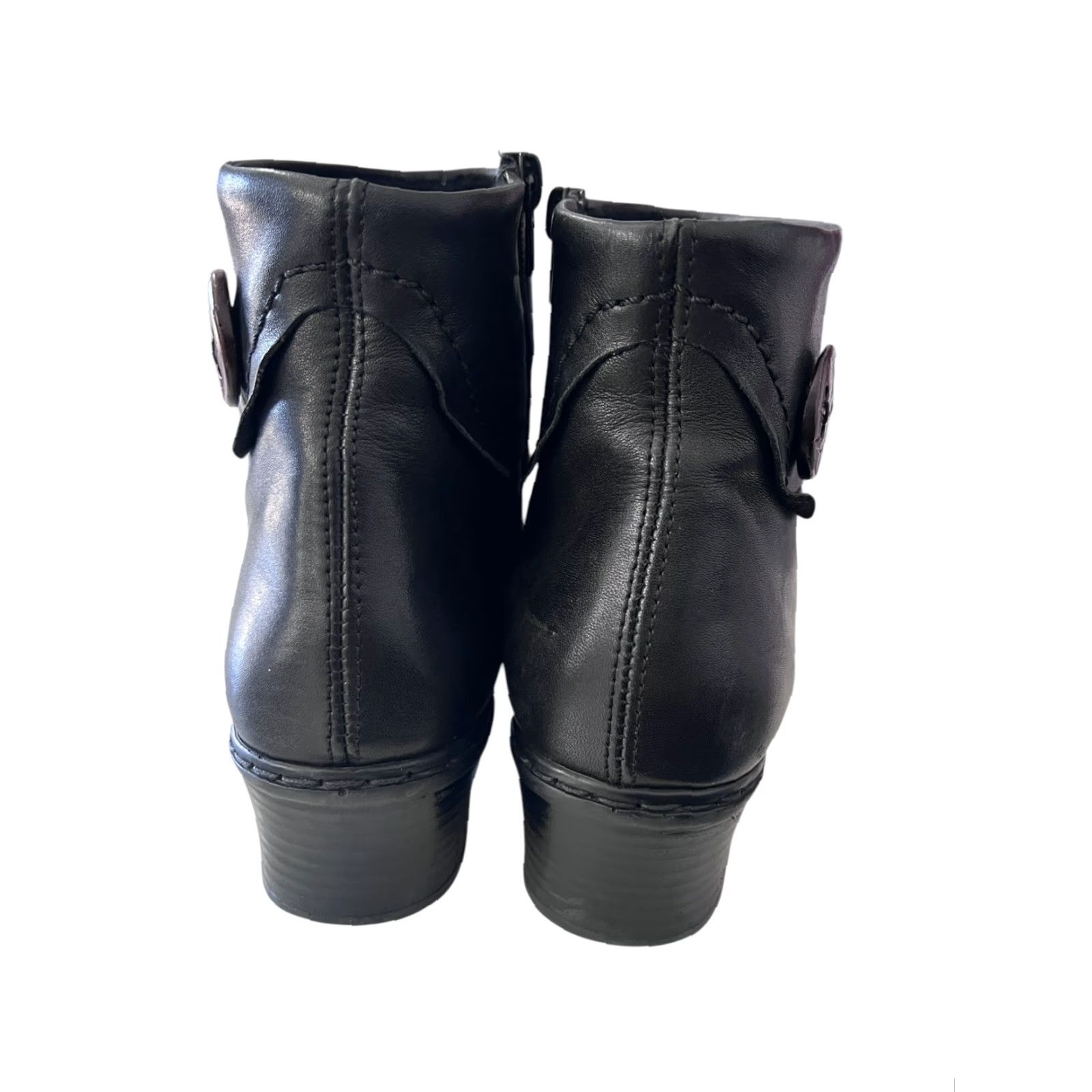 Rieker Rieker Kendra Slouchy Ankle Boot Black Leather Women's EU 41 US 10 Size US 10 / IT 40 - 6 Thumbnail