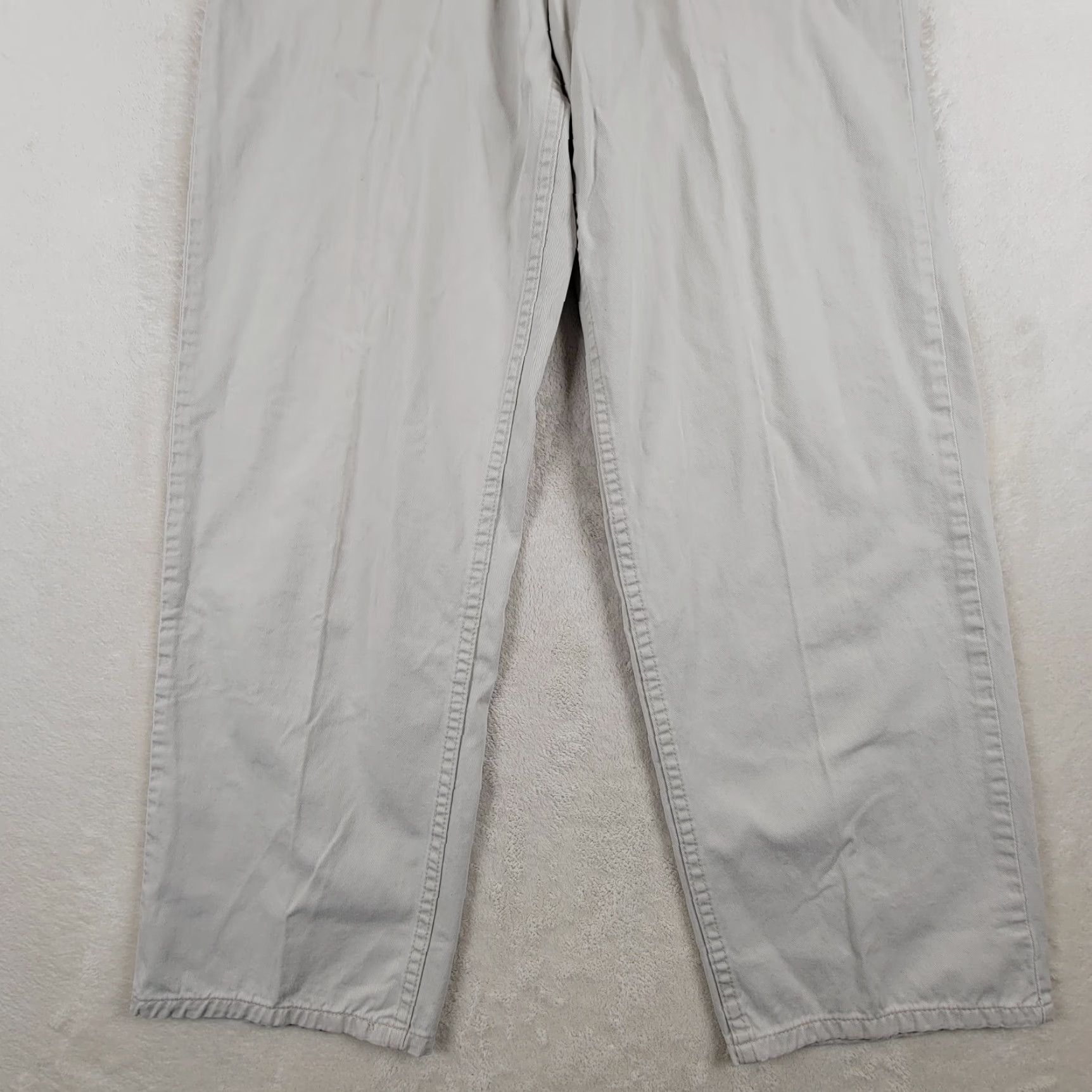 Levi's VINTAGE Levis Silvertab Pants Men 30x32 Beige Cream Straight Carpenter Baggy Jeans Hip Hop Womens? Size US 30 / EU 46 - 3 Thumbnail