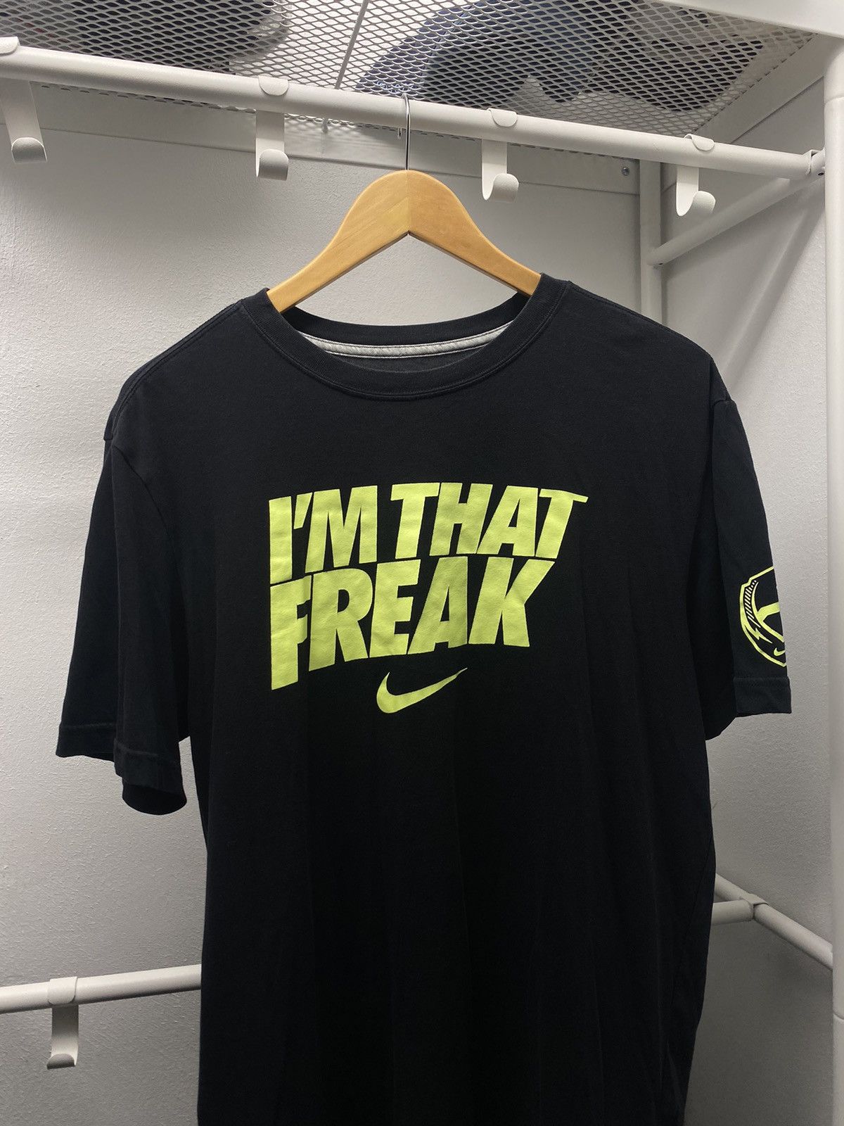 Nike Vintage Craazy Nike I m That Freak Swoosh Tee L Grailed