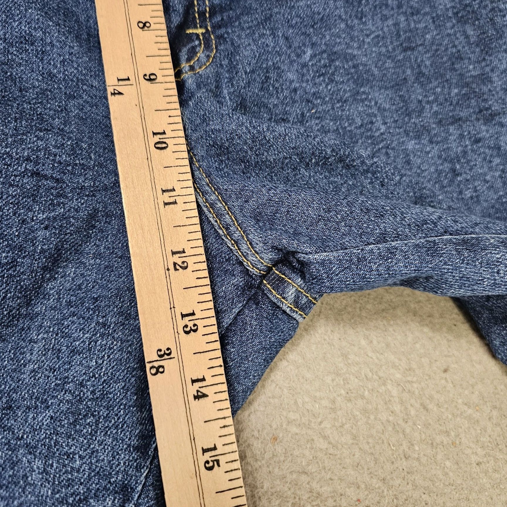 Lee Lee Regular Fit Straight Leg Jeans Mens 40x32 Blue Stretch High Rise Denim Size US 40 / EU 56 - 5 Thumbnail