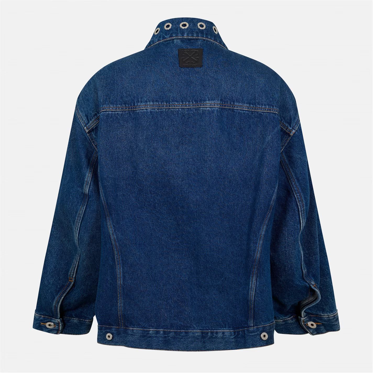 Off-White o1g2r1mq0326 Button Overshirt Jacket in Blue Size US XS / EU 42 / 0 - 2 Thumbnail
