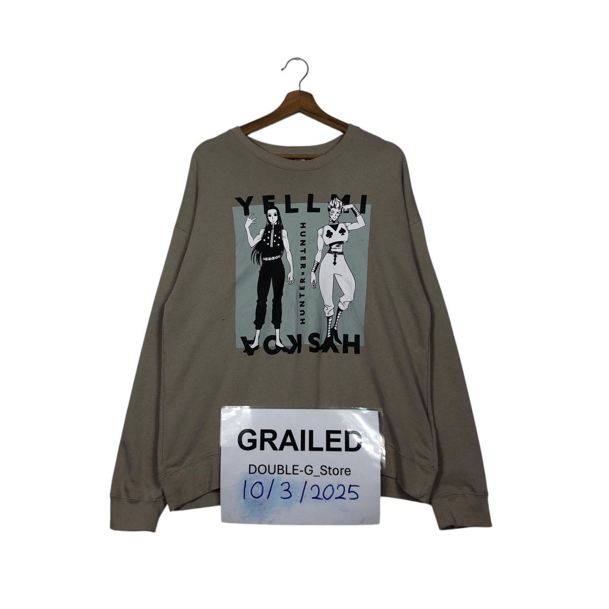 Cartoon Network 📌Vintage Sweatshirt Hunter X Hunter Cartoon Big Logo Size US L / EU 52-54 / 3 - 1 Thumbnail