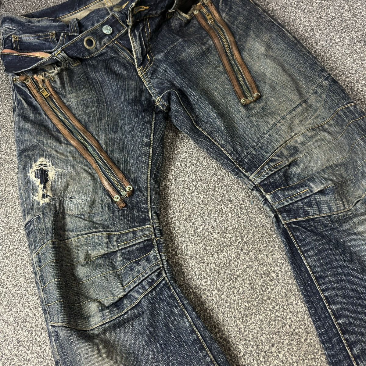 Le Grande Bleu (L.G.B.) Insane Japanese Crazy Double Waist PPFM Undercover Style y2k Size US 34 / EU 50 - 6 Thumbnail