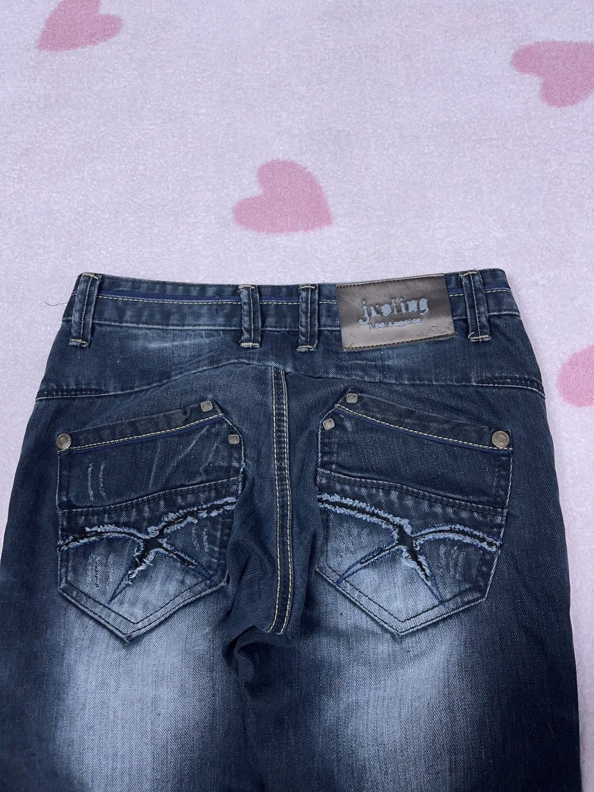 Japanese Brand ➕ drip y2k Justing distressed patchwork jeans la Size US 30 / EU 46 - 4 Thumbnail
