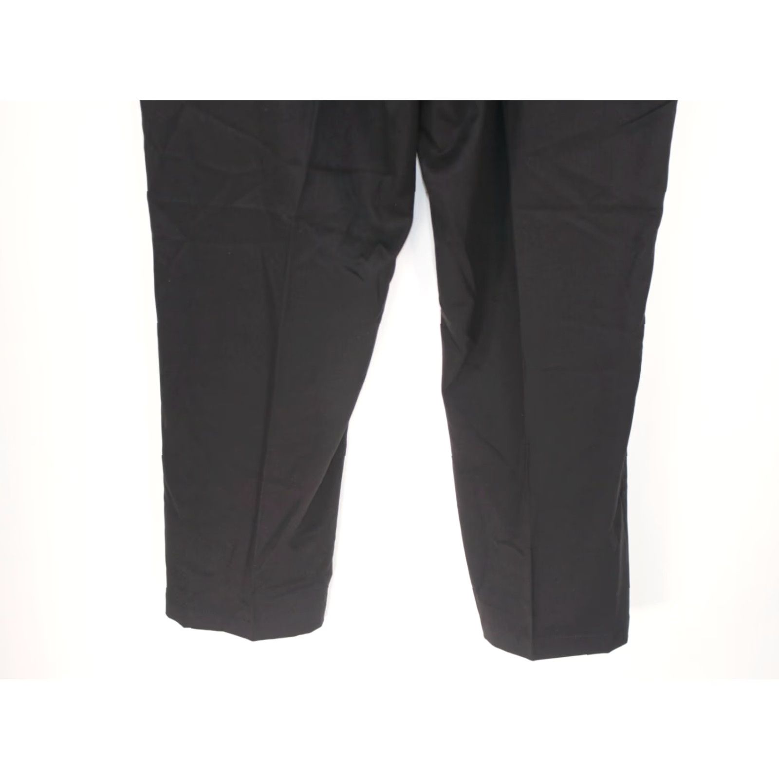 Essentials Amazon Essentials Mens Black Solid Classic Fit Flat Front Pants 42x29 Slashed Pockets Button Zipper High Rise All Season Golf Style Size US 42 / EU 58 - 5 Thumbnail