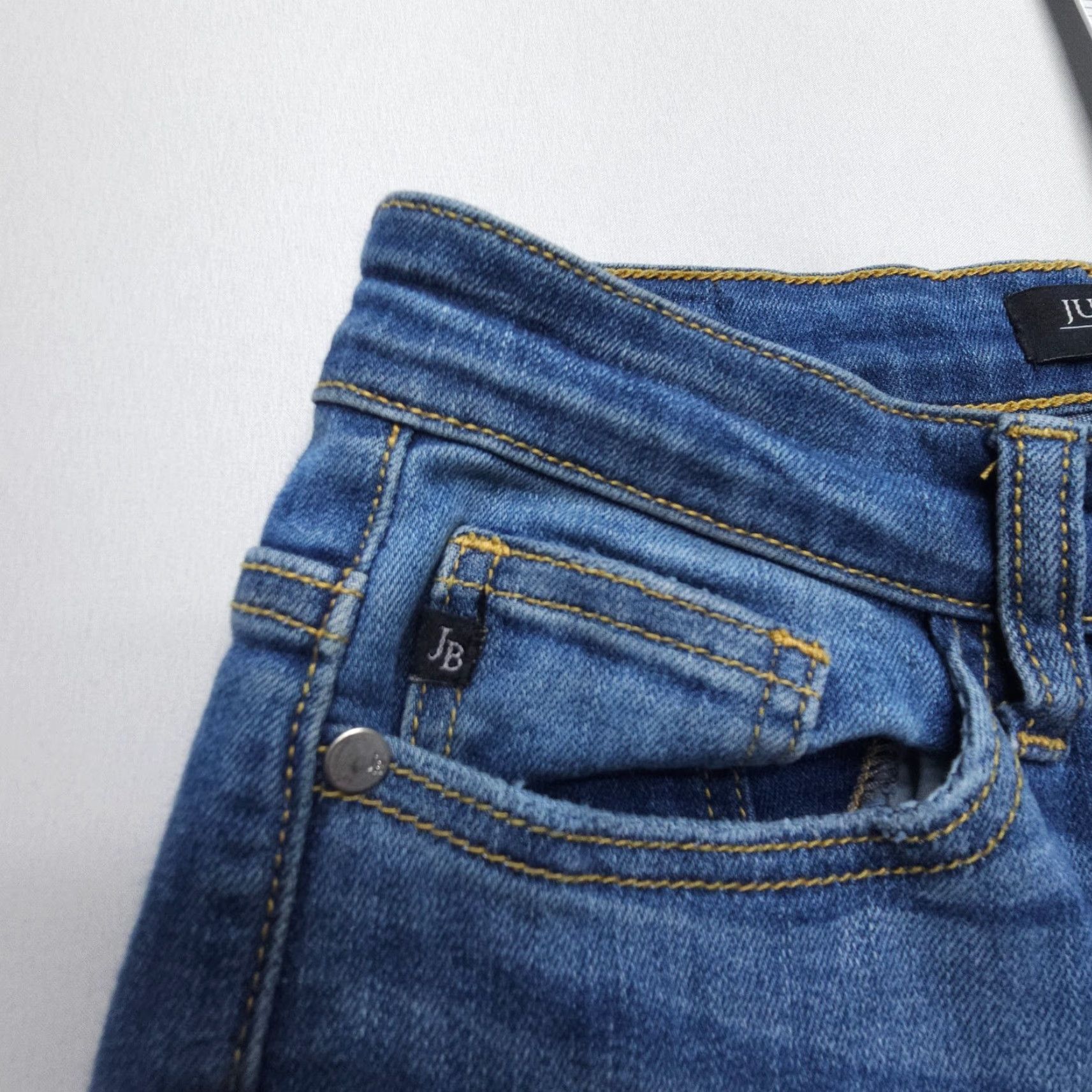Vintage Judy Blue Skinny Fit Jeans Womens 3 26 High Rise Blue Denim Button Fly Stretch Size 26" / US 2 / IT 38 - 6 Thumbnail