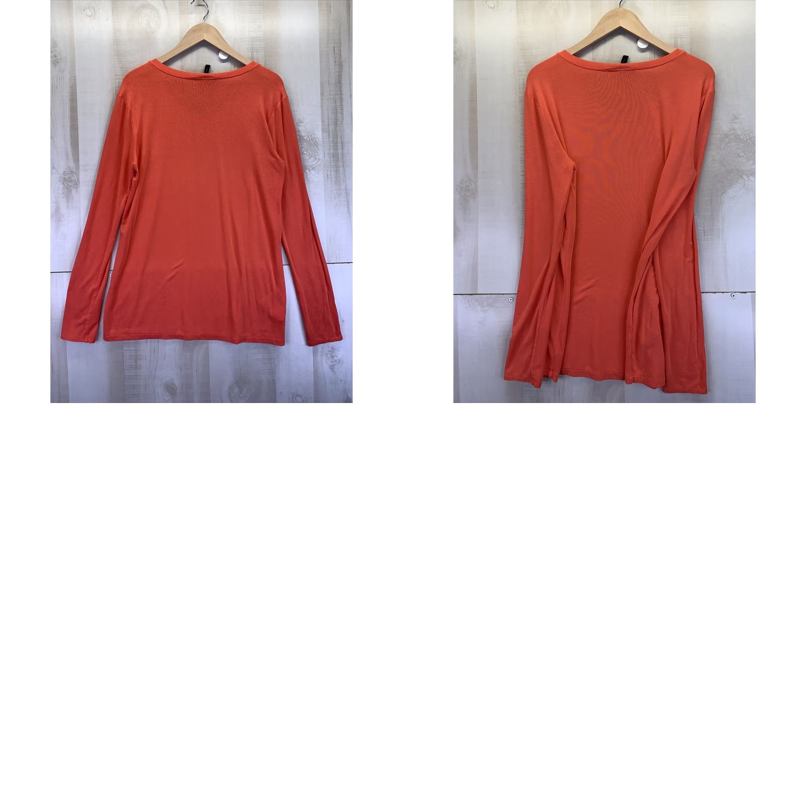 Bcbgmaxazria BCBG MAXAZRIA Womens T-Shirt Short Sleeve Oversized Top Small-10305 Orange - Note: Original: Long Sleeve; ensure constraint: use only original words. Size S / US 4 / IT 40 - 8 Thumbnail