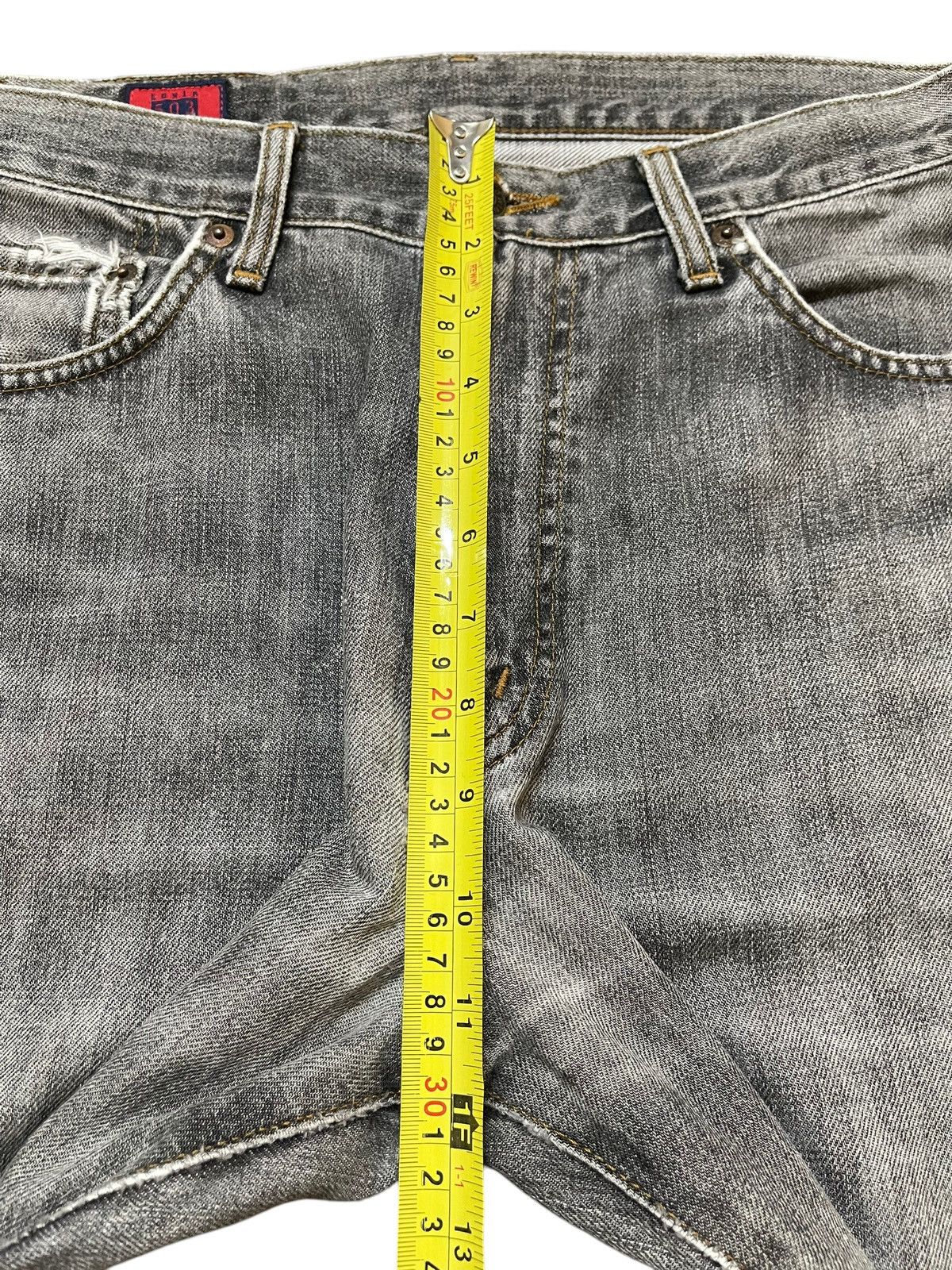 Edwin Vintage Edwin 503 Faded Wash Style Distressed Baggy Jeans Size US 31 - 16 Thumbnail