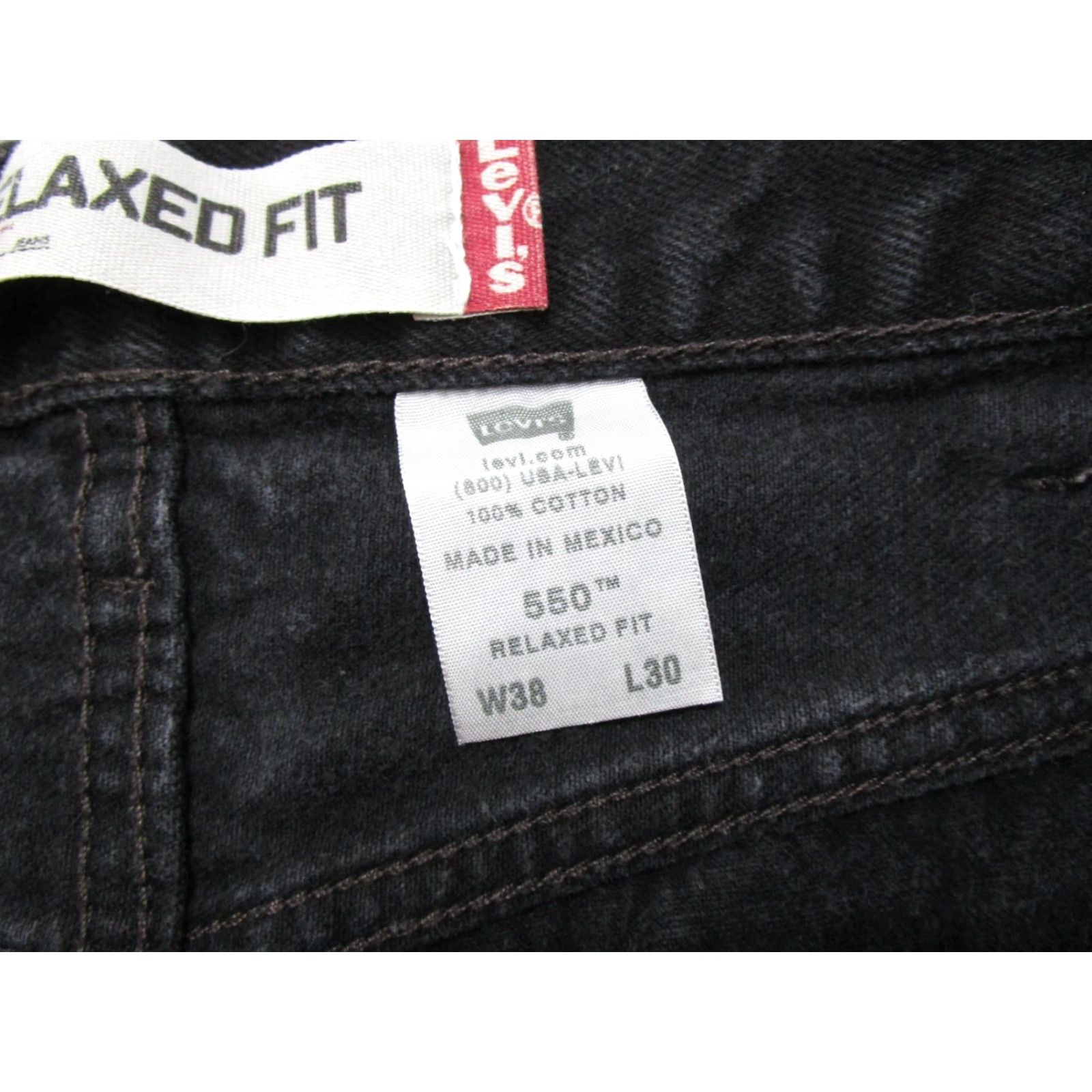 Levi's VINTAGE Levi's 500 Jeans Straight Black Denim Relaxed Fit 38x30 Men Size 38 5-Pocket Design Logo 90s/2000s Size US 38 / EU 54 - 6 Thumbnail