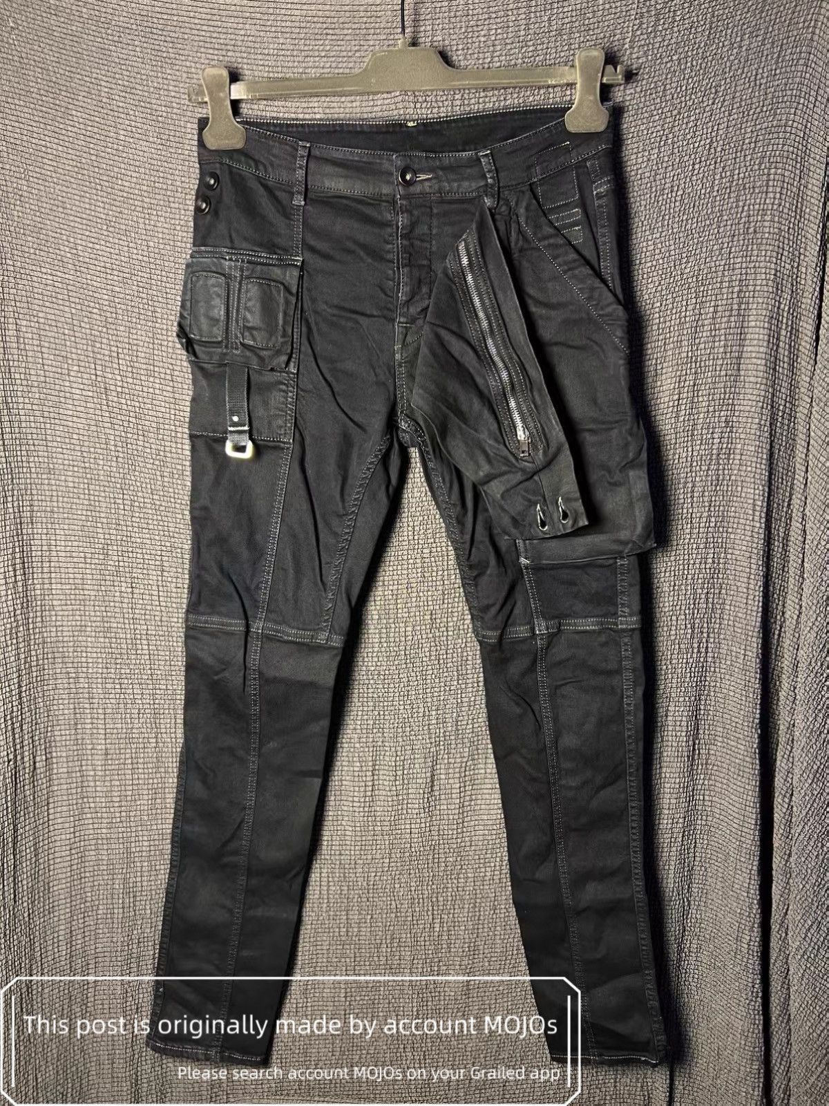Rick Owens Sz 30 Rick Owens Drkshdw 19SS Waxed Biker Cargo Denim mojos3 Size US 30 / EU 46 - 3 Thumbnail