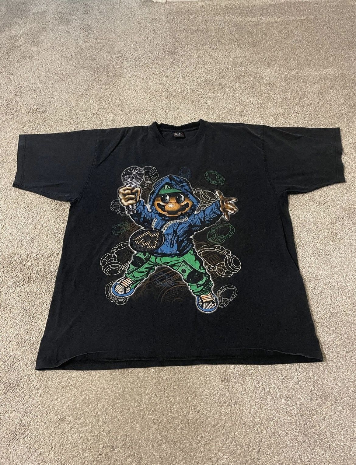 Rap Tees Vintage 90s Gangsta Mario Shirt Size 3XL Baggy Double Sided Size US XXL / EU 58 / 5 - 2 Thumbnail