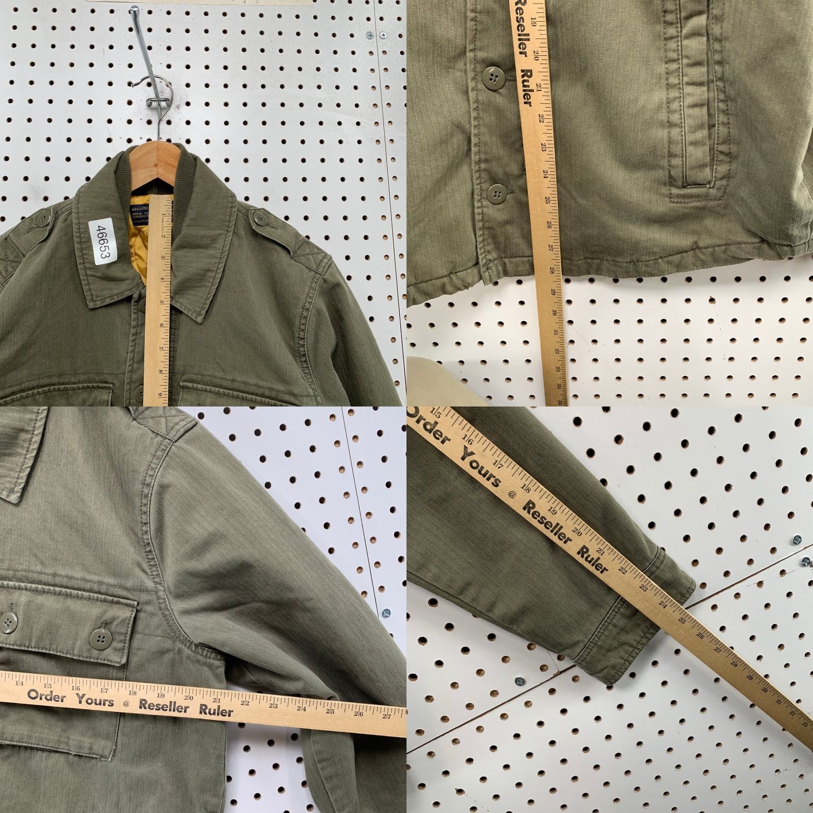 Abercrombie & Fitch VINTAGE Abercrombie & Fitch Military Jacket Mens M Green Lined Size US M / EU 48-50 / 2 - 8 Thumbnail