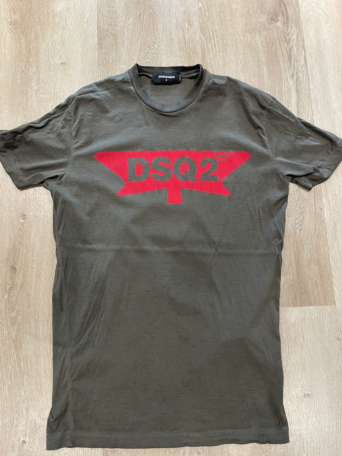 image of Dsquared2 Tee in Dark Green, Men's (Size Small)