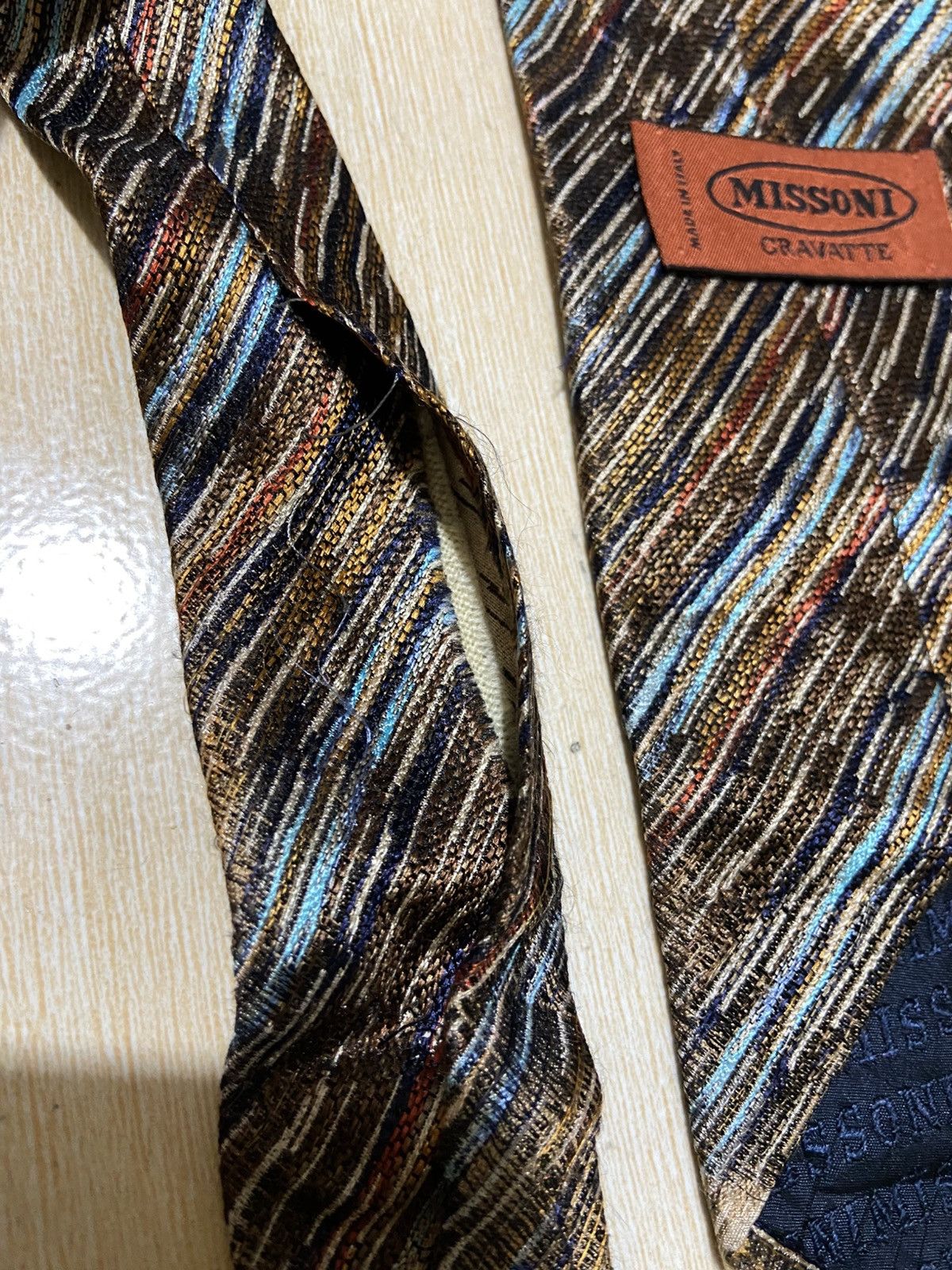 Missoni × Vintage Missoni Tie Size ONE SIZE - 3 Thumbnail