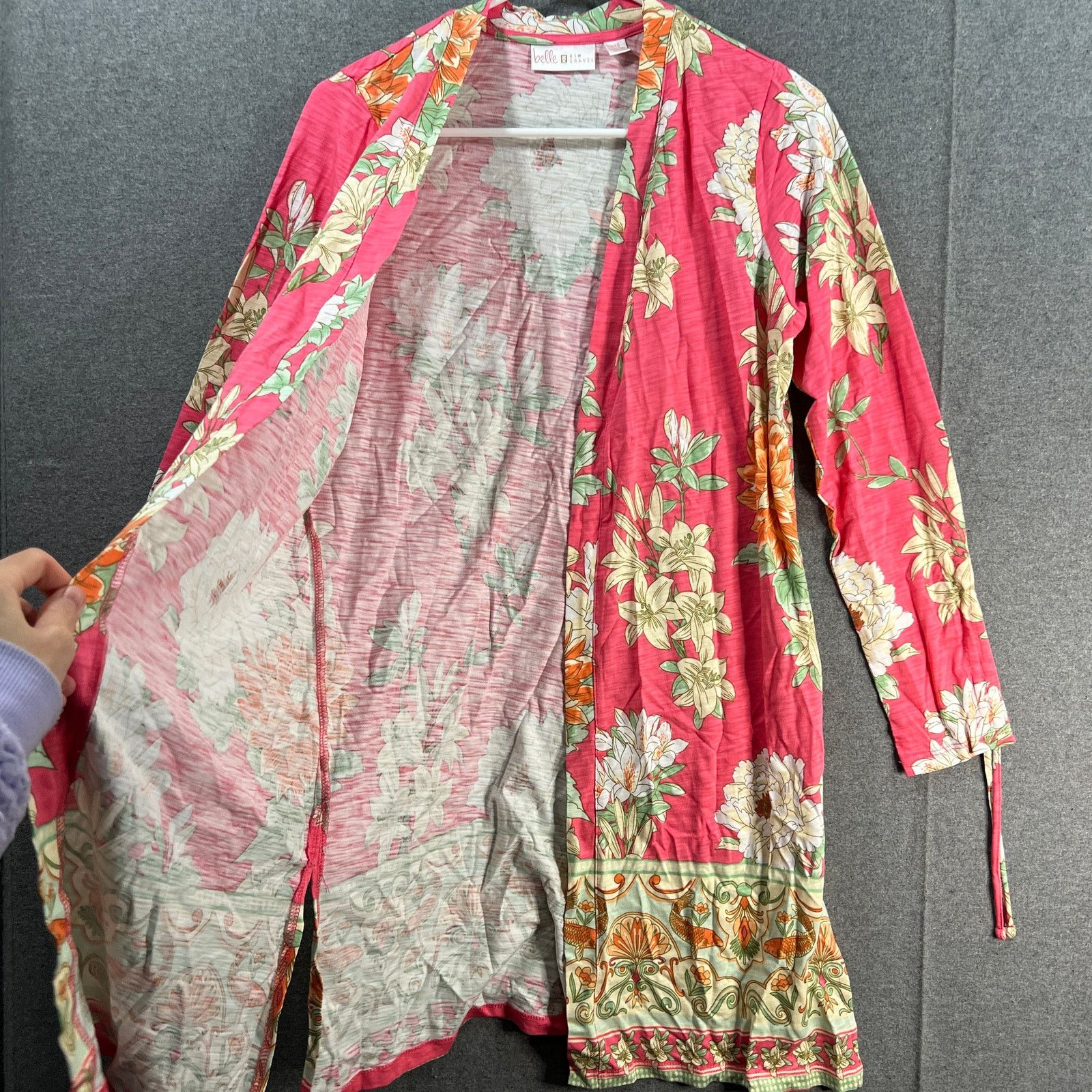 Other Belle by Kim Gravel Slub Knit Don't Be Koi Printed Duster Size XXS / US 00 / IT 34 - 8 Thumbnail
