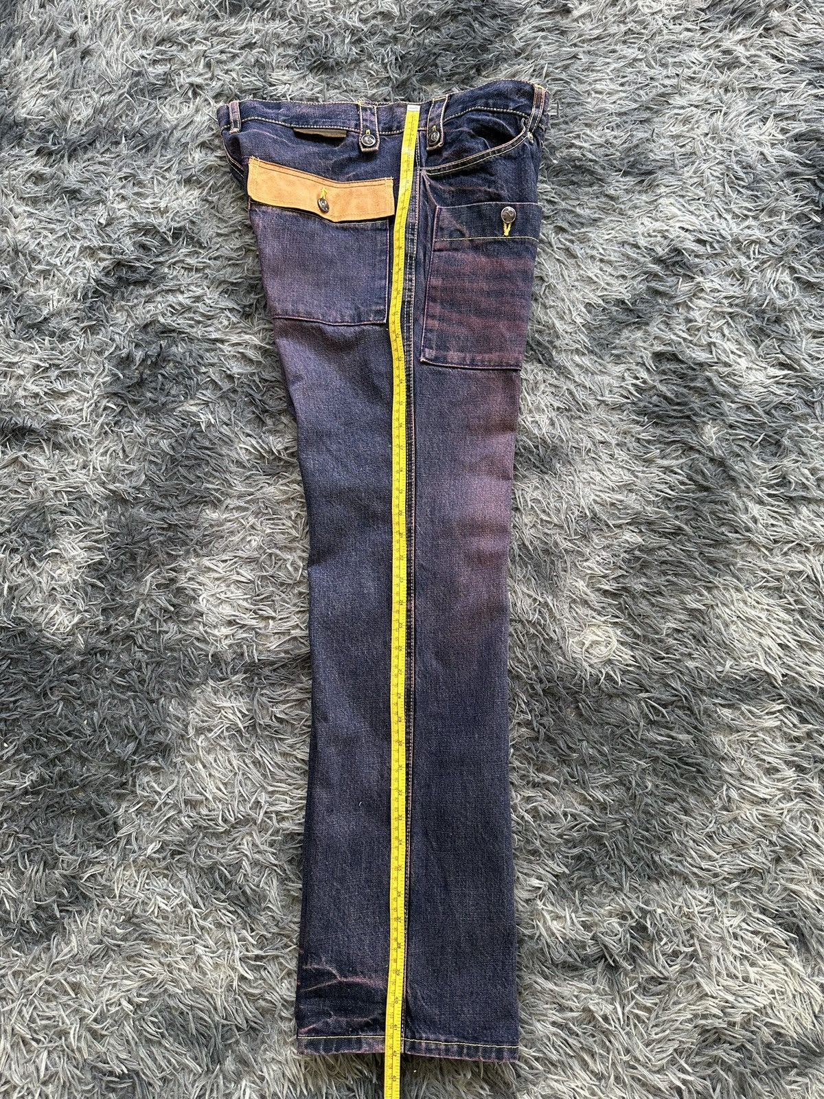 Designer × Japanese Brand Y2k KELEN Japan purple dyed denim Size US 36 / EU 52 - 7 Thumbnail