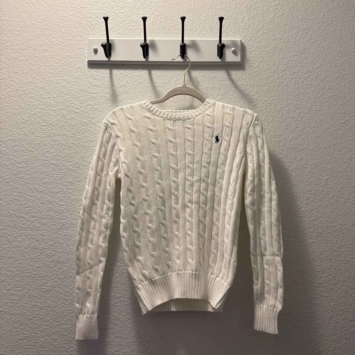 Polo Ralph Lauren Cable knit crewneck sweater (long-sleeve) Size XS / US 0-2 / IT 36-38 - 1 Thumbnail