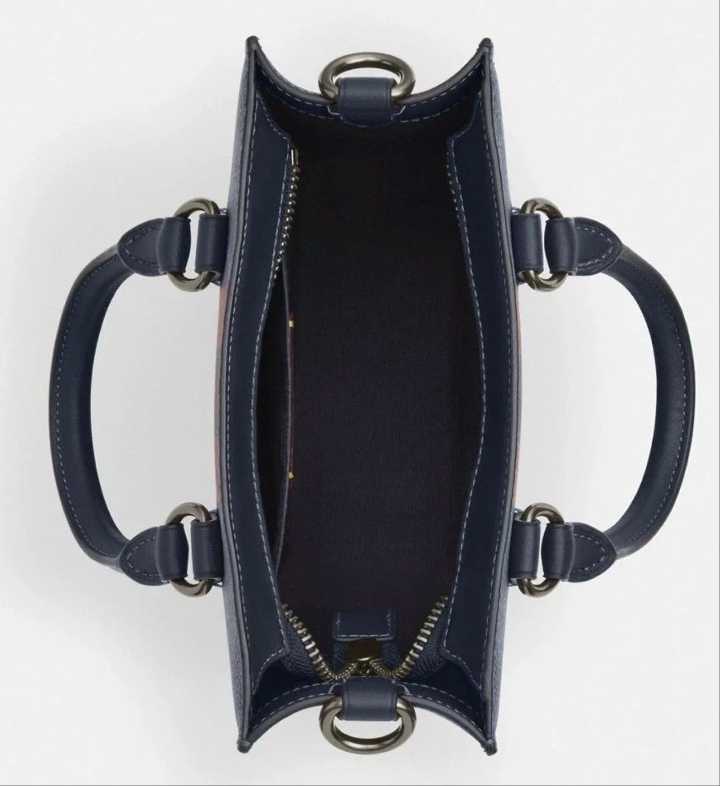 Coach Dylan Tote Bag In Signature Canvas With Varsity Stripe CBI38 Size ONE SIZE - 12 Thumbnail