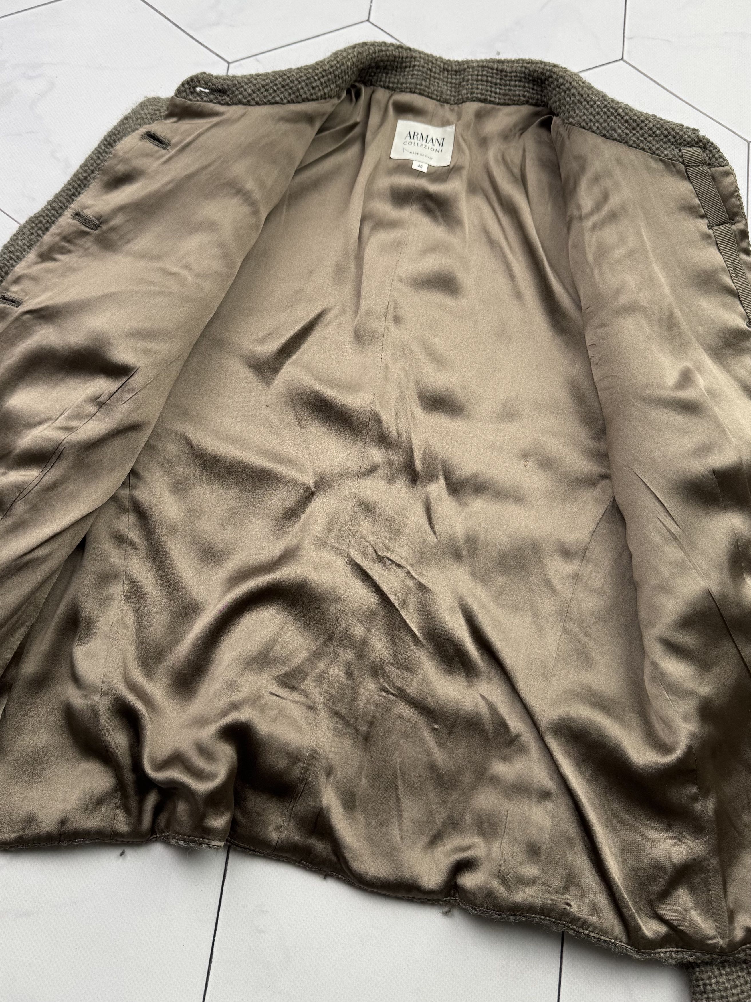 Armani Collezioni Armani Collezioni 2000s Rare Wool/Silk Cropped Jacket (B200) Size S / US 4 / IT 40 - 5 Thumbnail