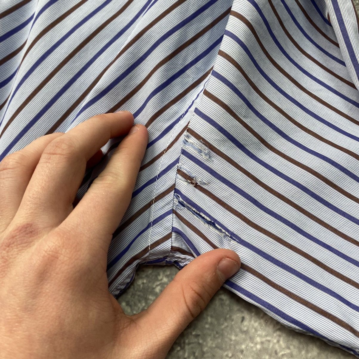 Etro Vintage Etro Milano Basic blue luxury rare Oldmoney shirt Size US S / EU 44-46 / 1 - 8 Thumbnail