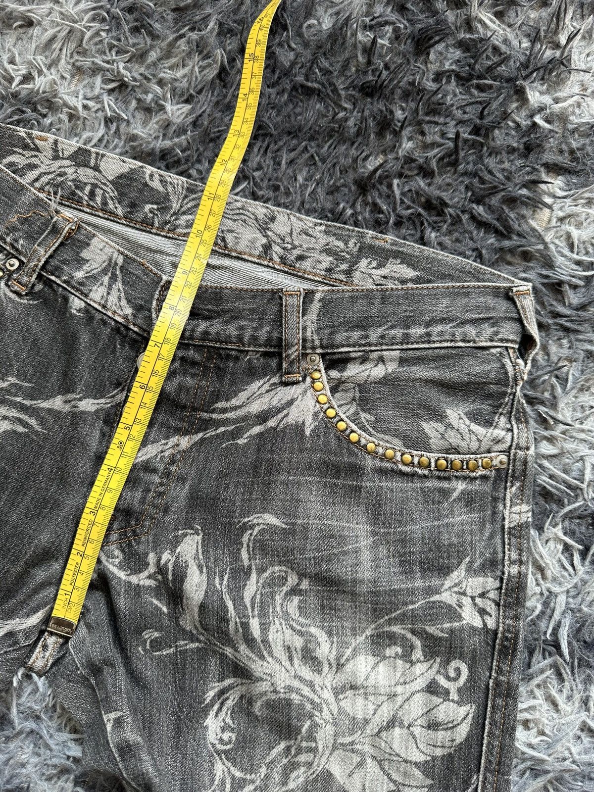 Boycott SS1996 - Boycott Japan trompe l'oeil laser printed jeans Size US 33 - 9 Thumbnail