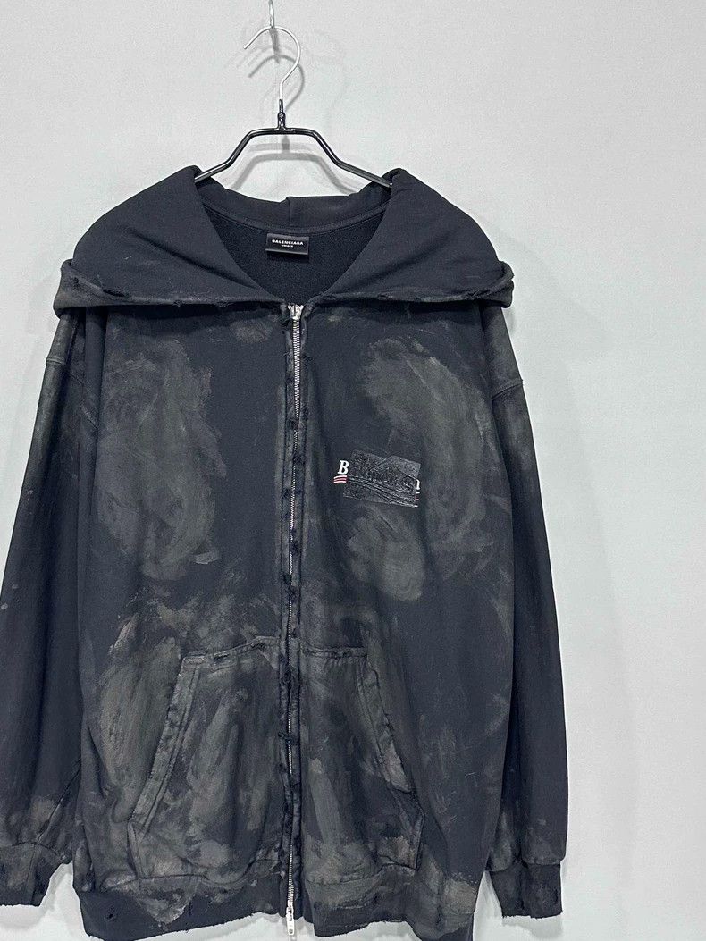 Balenciaga Balenciaga Mud-dyed coke cover coat Size US M / EU 48-50 / 2 - 2 Thumbnail