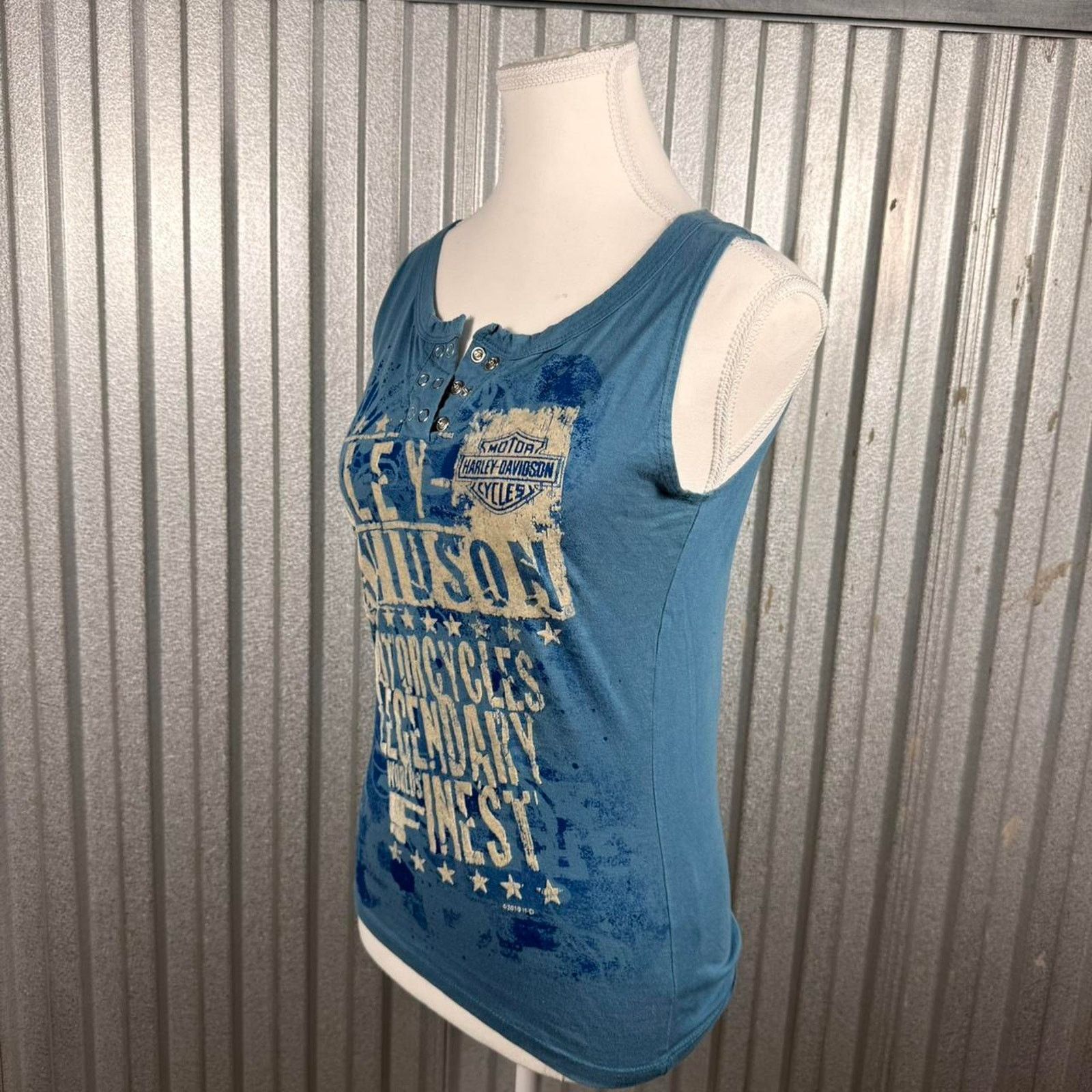 Harley Davidson Harley davidson blue y2k Tanktop Size S / US 4 / IT 40 - 5 Thumbnail