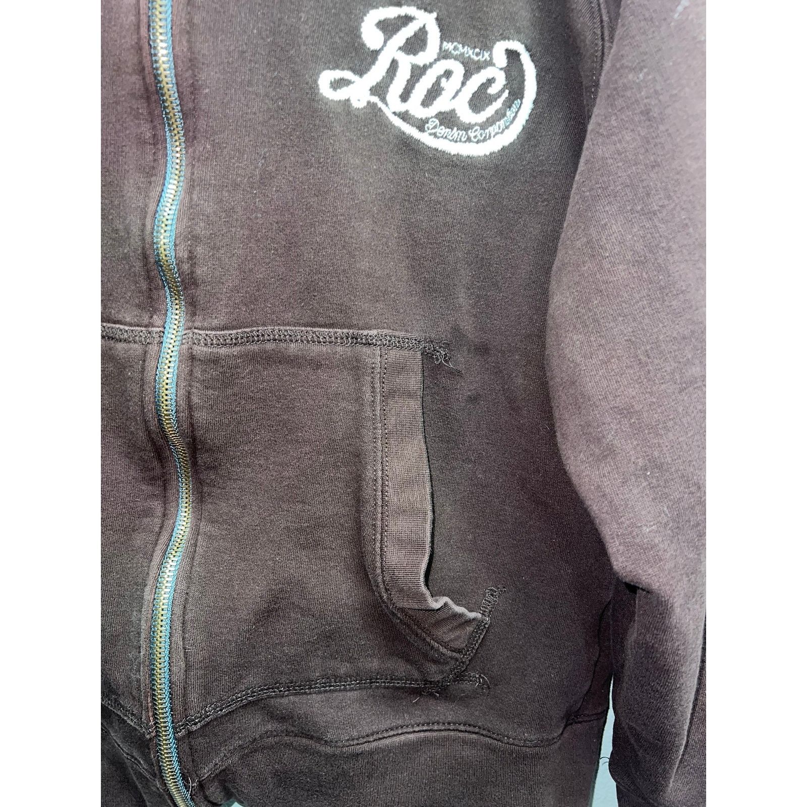 Vintage Rocawear Brown Hoodie Roc Denim Co Premium Honor Y2K Large Size US L / EU 52-54 / 3 - 4 Thumbnail
