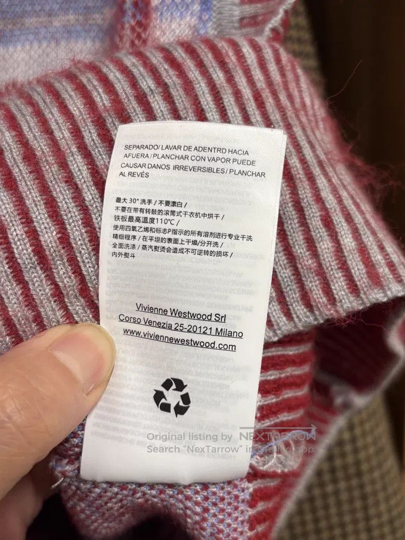Vivienne Westwood Vivienne Westwood Plaid Knit Vest, Wool Mulberry Silk Fabr Size L / US 10 / IT 46 - 7 Thumbnail