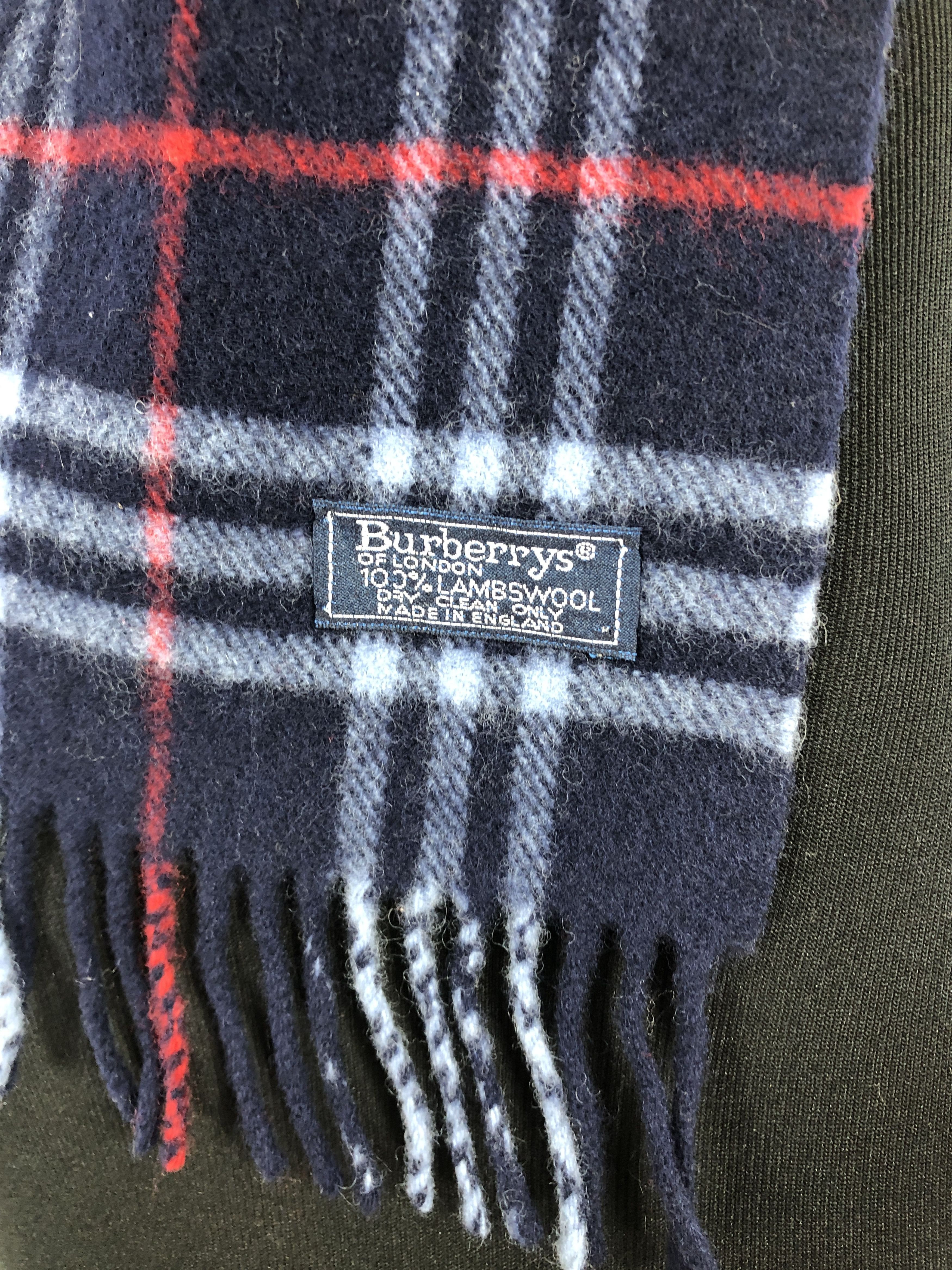 Burberry × Vintage Vintage 90s Burberry Scarf Muffler MF016 Size ONE SIZE - 3 Thumbnail