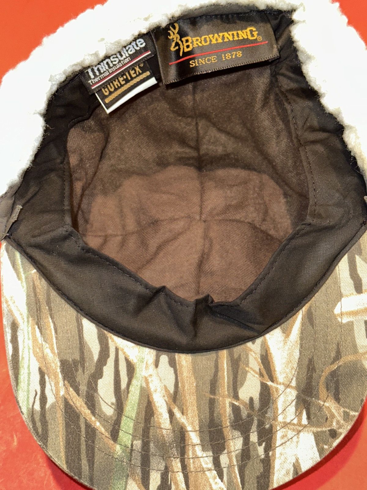 Mossy Oaks Vtg 90s Browning USA Mossy Oak Camo Thinsulate Goretex Hat Size ONE SIZE - 6 Thumbnail