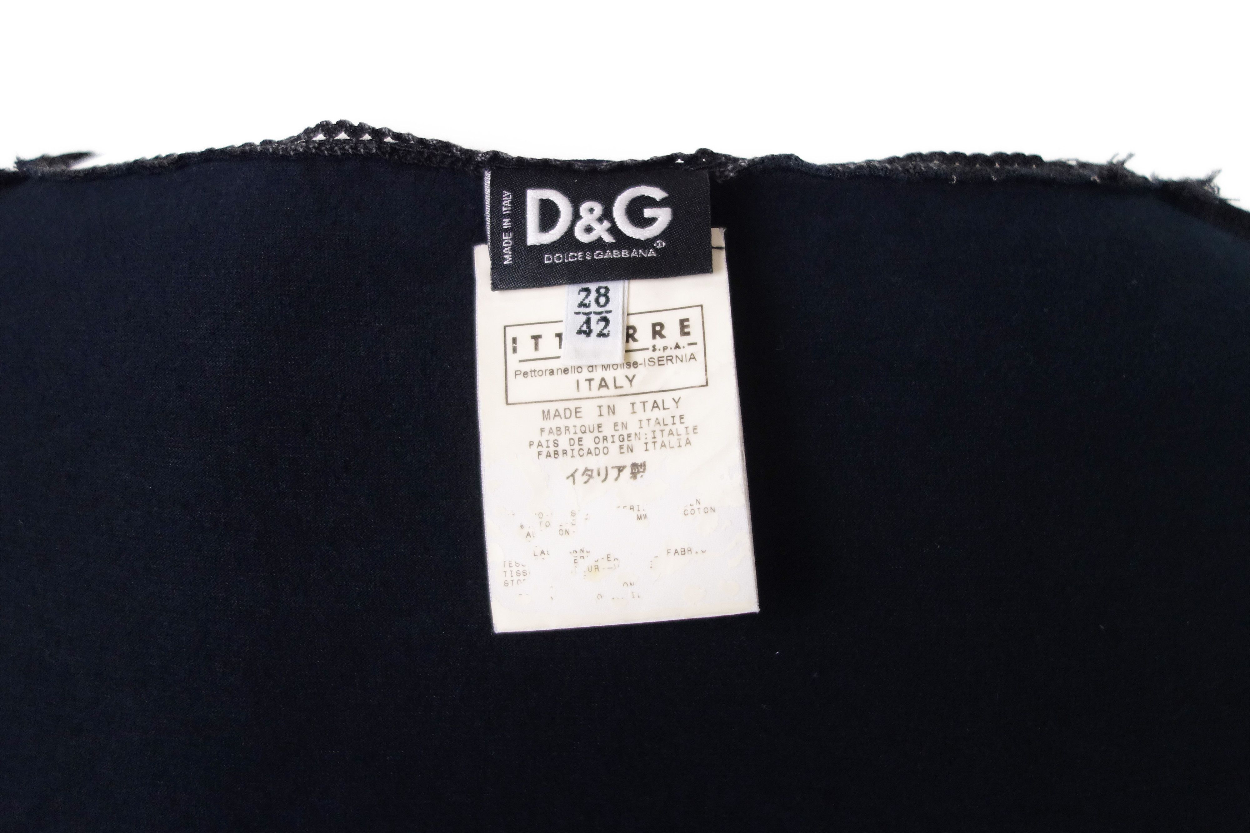 Dolce & Gabbana D&G Dolce and Gabbana T-shirt Top Mesh Lace Print Radio Size S / US 4 / IT 40 - 8 Thumbnail