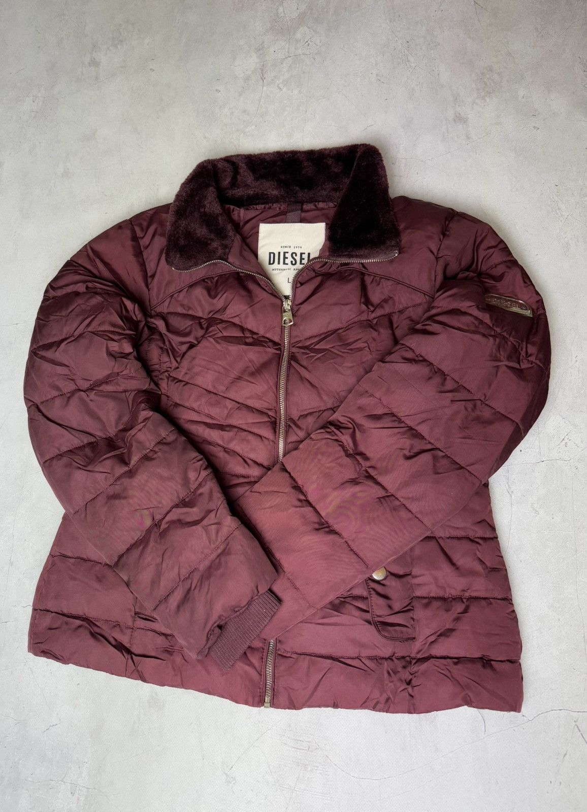 Diesel × Vintage Diesel Jacket Women’s Vintage Red Size L / US 10 / IT 46 - 4 Thumbnail