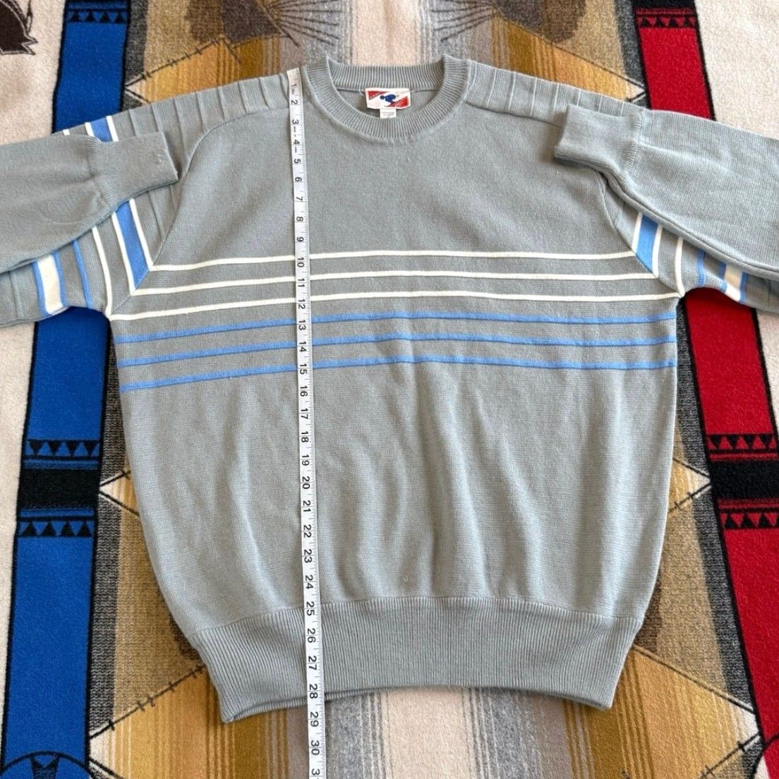Vintage VINTAGE Down Hill Skiing Pullover Knit Sweater XL Men Gray 80s 90s Ski Pattern Solid Long Sleeve Knit Pullover Winter Size US XL / EU 56 / 4 - 6 Thumbnail