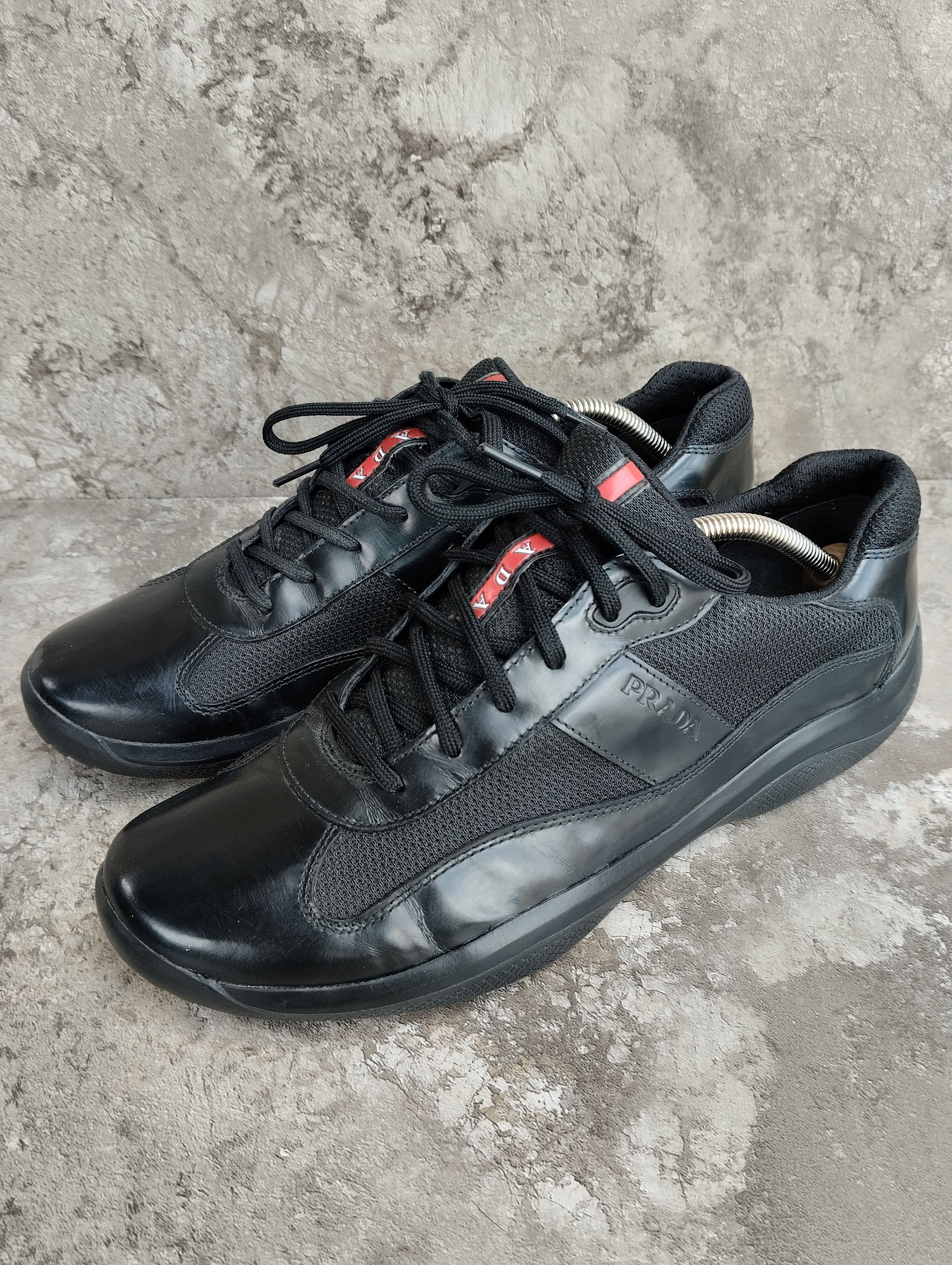 Prada America’s Cup Leather And Mesh Trainers Size US 10.5 / EU 43-44 - 1 Thumbnail