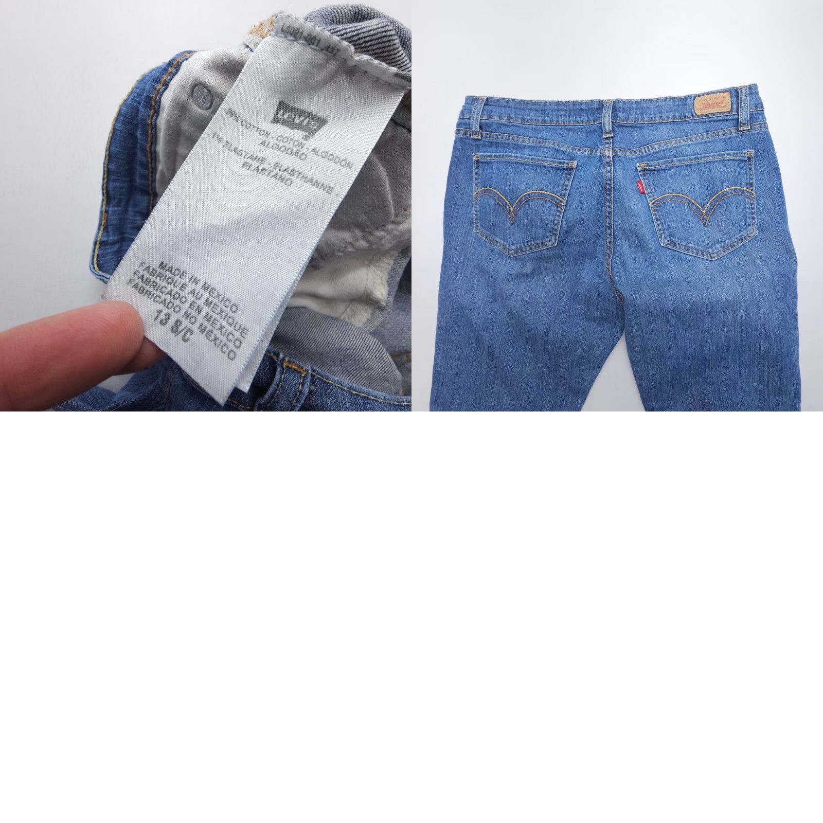 Levi's VINTAGE Levi’s 518 Boot Cut Jeans Juniors 13 Blue Y2K 2000's Southwestern 90s Levi's Womens Jeans Size 34" / US 12 / IT 48 - 8 Thumbnail