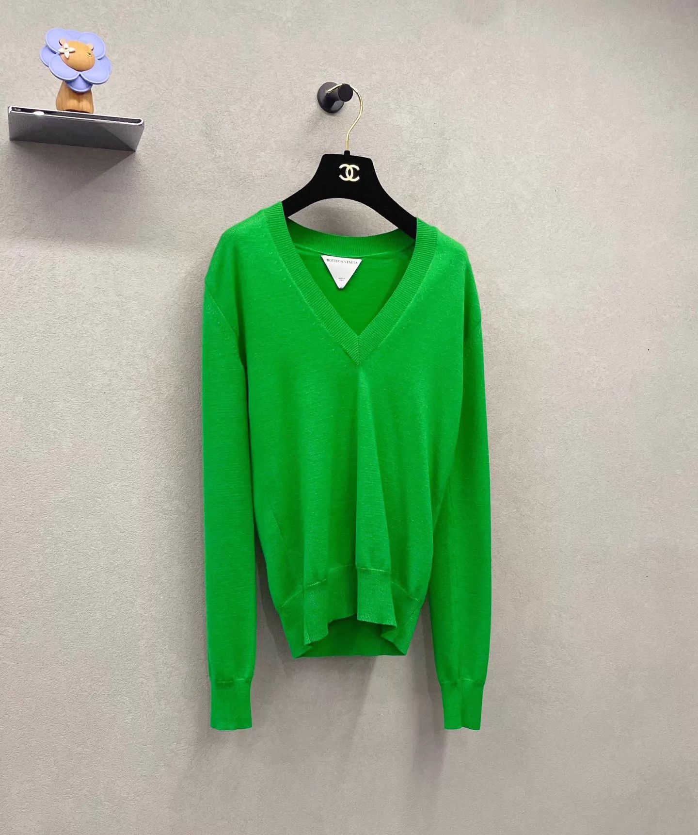 Bottega Veneta BV Green V-neck Knit Cardigan XS Size XS / US 0-2 / IT 36-38 - 3 Thumbnail