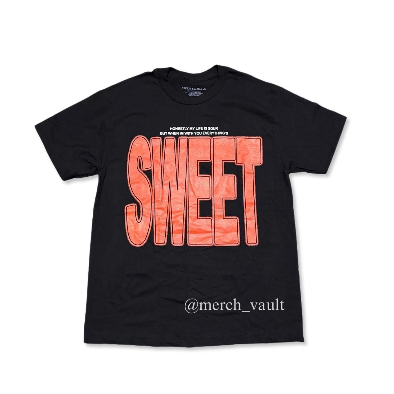 image of Tour Tee Teezo Touchdown Spend The Night Tour Sweet Tee in Black, Men's (Size Medium)
