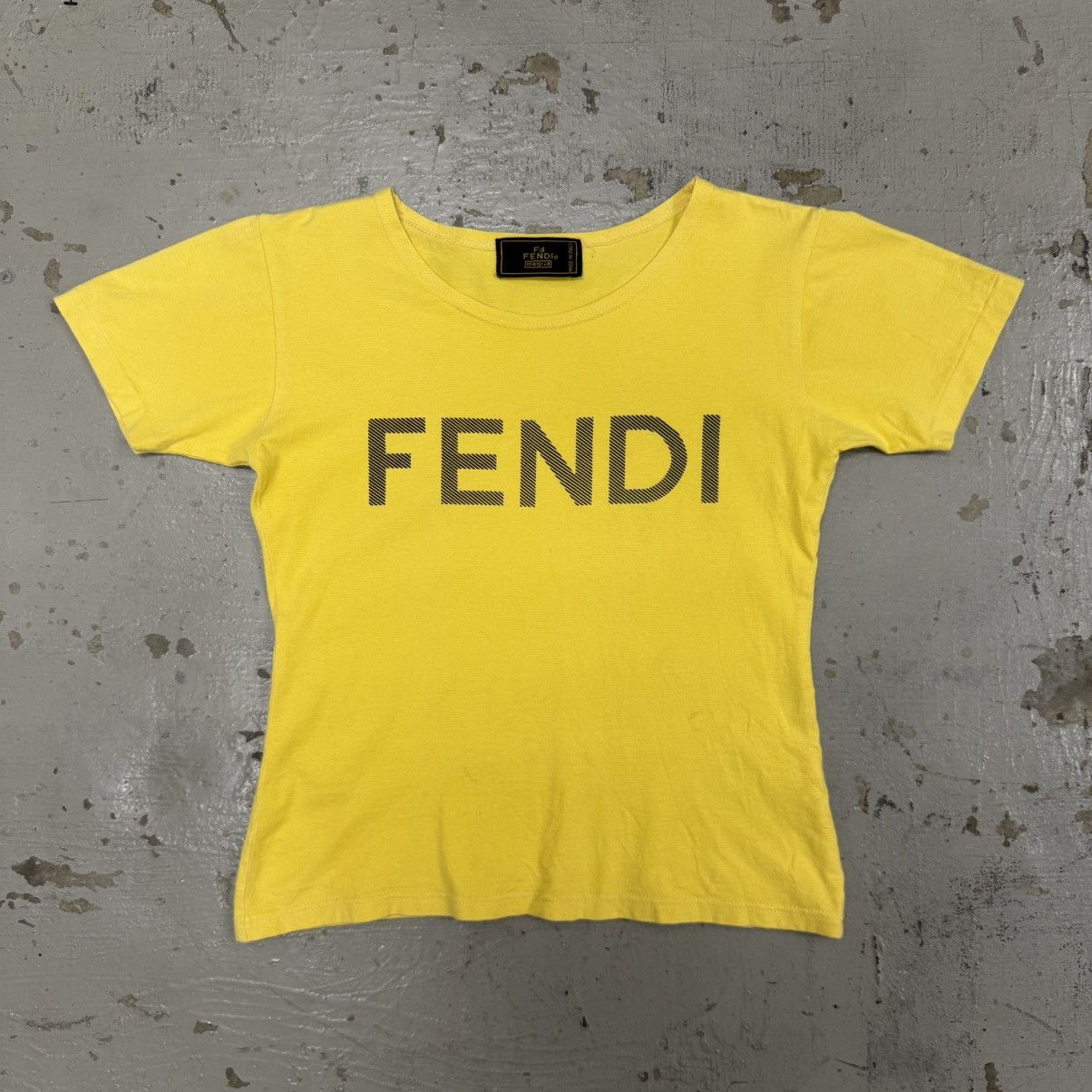 Fendi Vintage Fendi Yellow Top Size S / US 4 / IT 40 - 1 Thumbnail