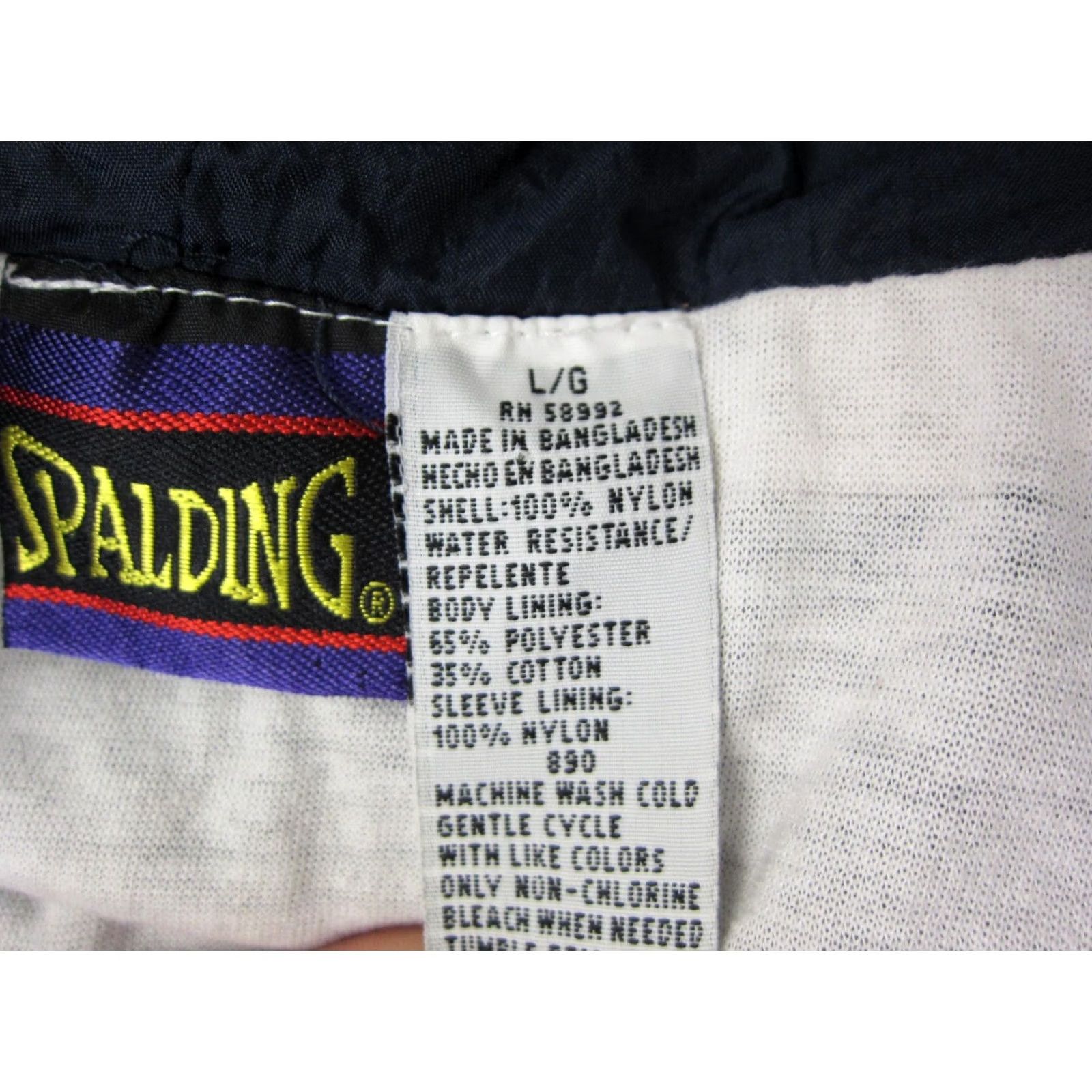 Spalding VINTAGE Spalding Hoodie Mens L Blue Jacket Windbreaker Nylon Zip 90s Size US L / EU 52-54 / 3 - 6 Thumbnail