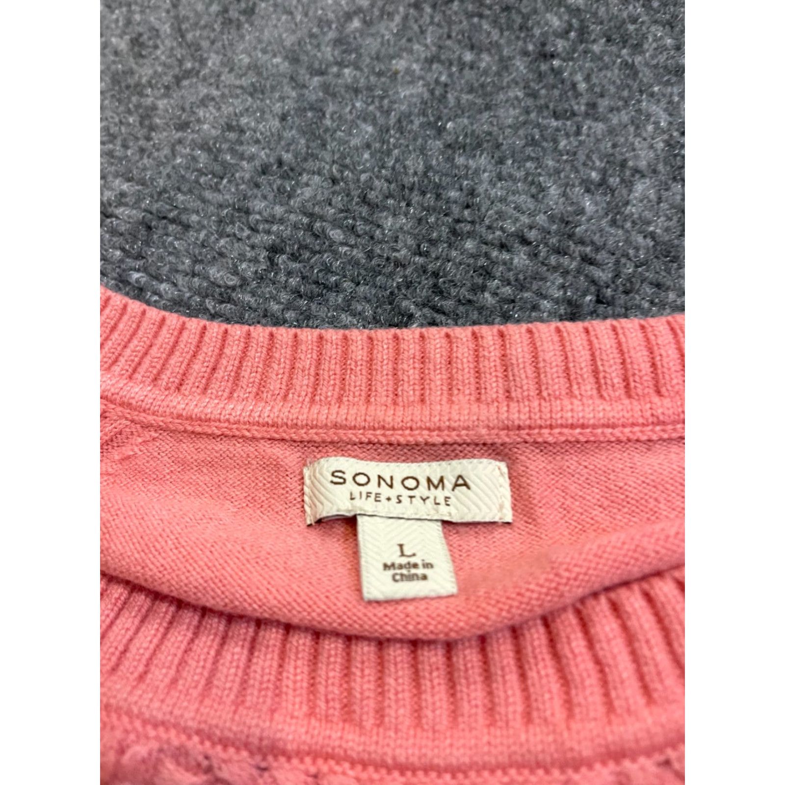 Pinko SONOMA Sweater Womens Large L Pink Long Sleeve Pullover Knit Pullover Shirt Light Knit Ladies Pink Sweater Size L / US 10 / IT 46 - 4 Thumbnail