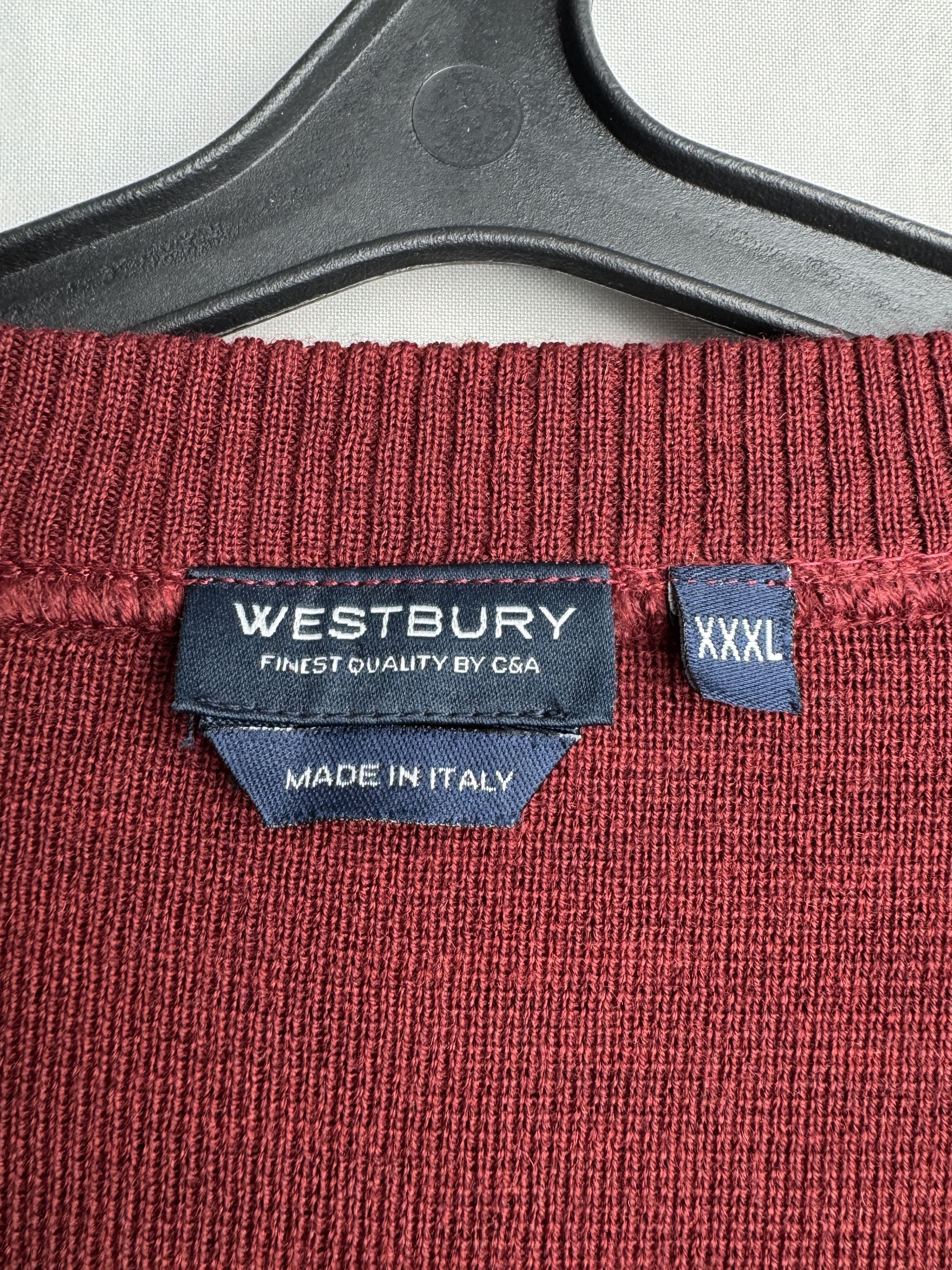 Vintage WESTBURY men’s geometric wool blend sweater Size US XXL / EU 58 / 5 - 8 Thumbnail